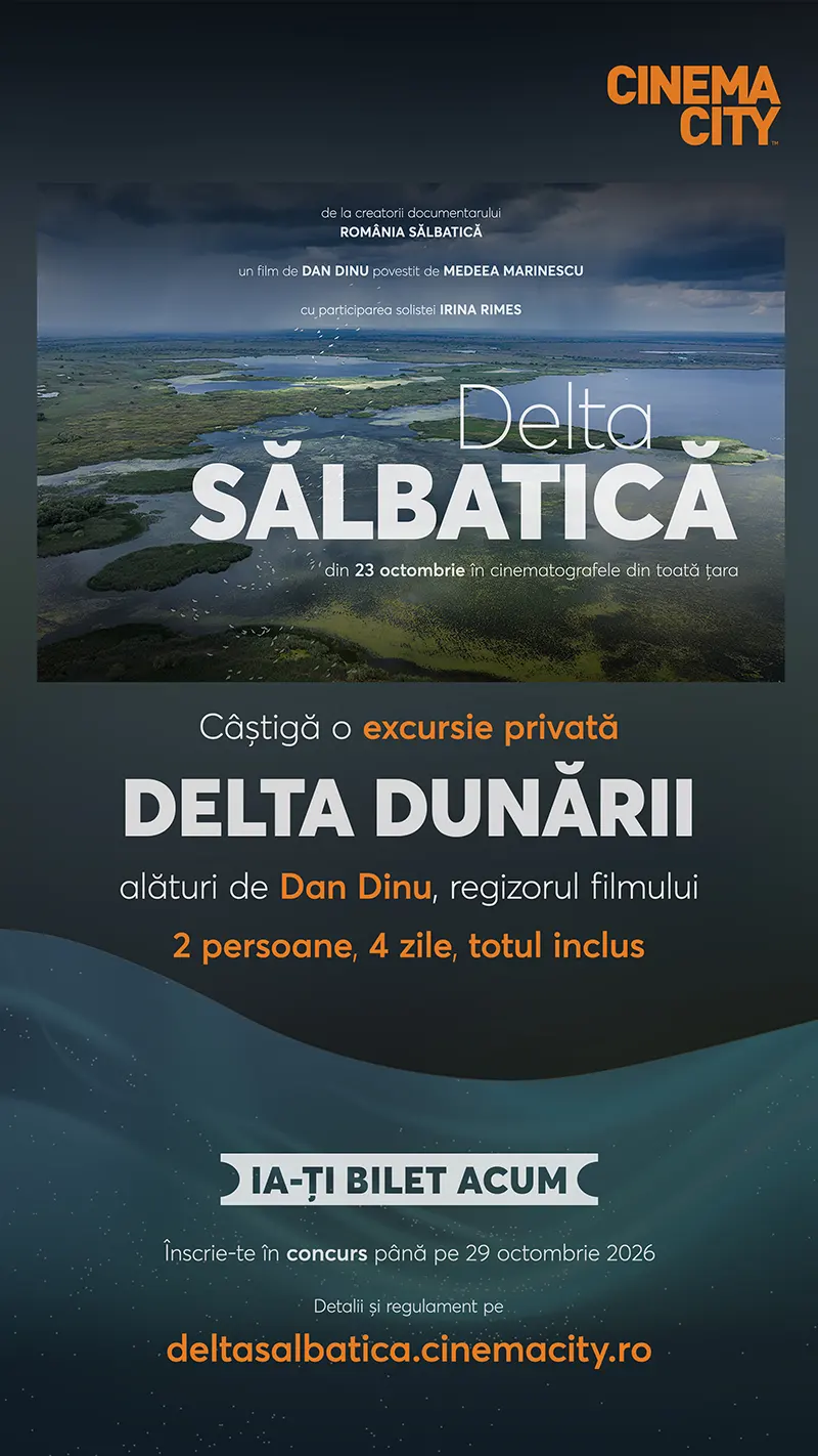 Concurs Cinema City pentru filmul Delta Sălbatică
