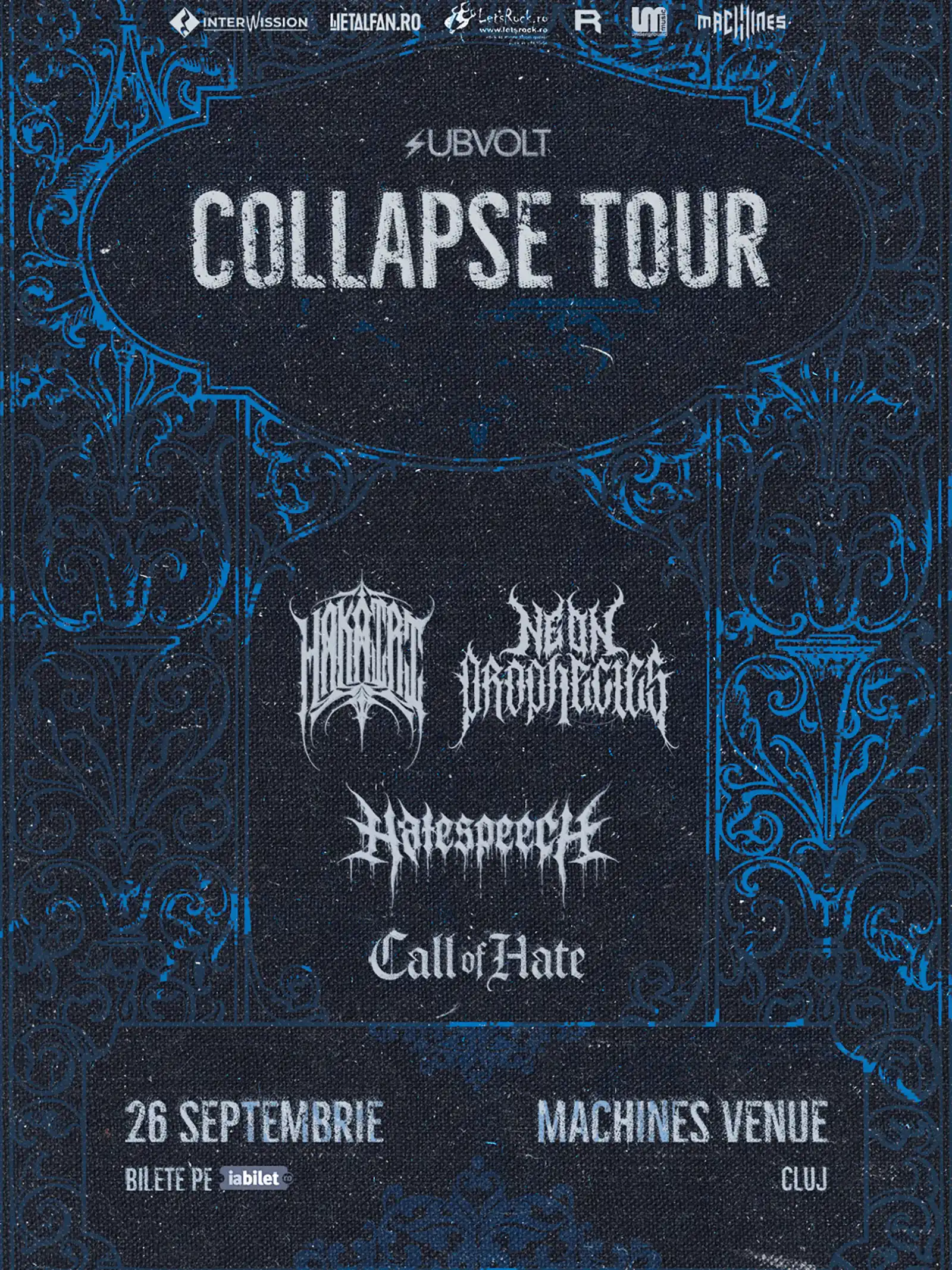 Hakairi, Neon Prophecies, Hatespeech și Call of Hate live în Machines, Cluj: program și reguli de acces
