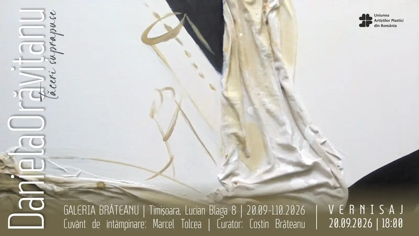 &bdquo;Tăceri suprapuse&rdquo; &ndash; expoziție de pictură Daniela Orăvițanu
