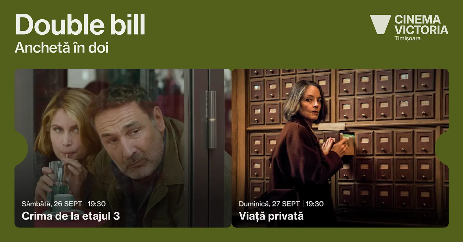Program Cinema Timisoara | Double bill-Cinema-Victoria-Timisoara-26-27 sept 2026