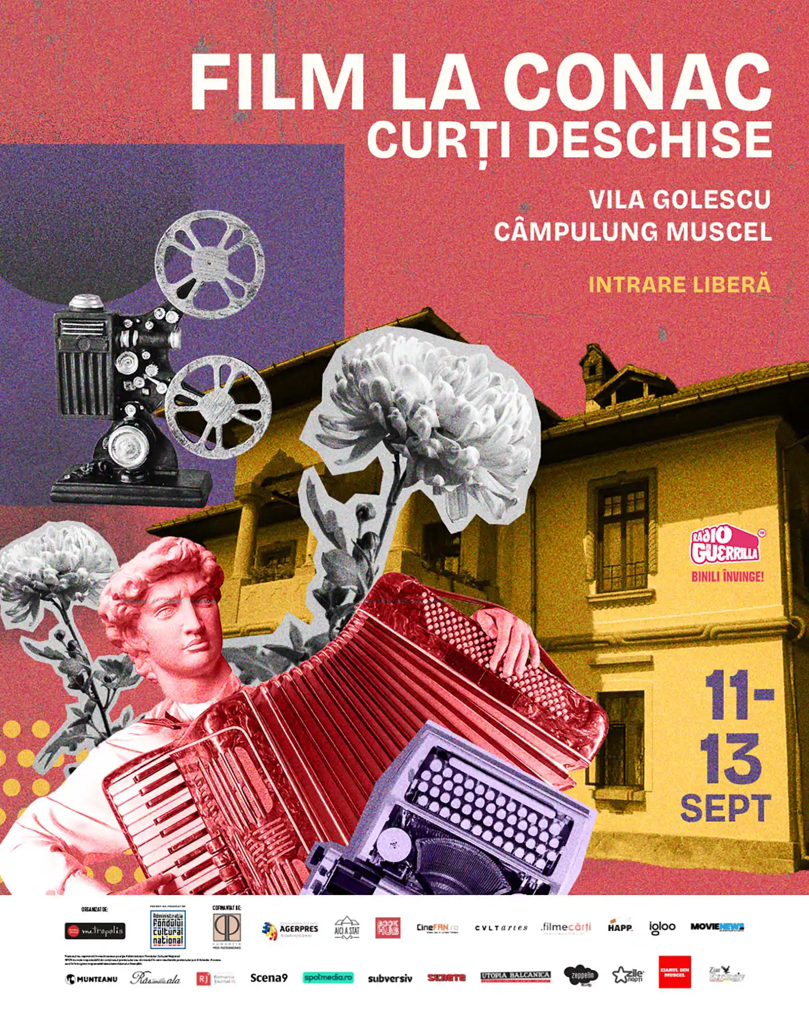 Film la Conac - Curți Deschise - cinema european în aer liber