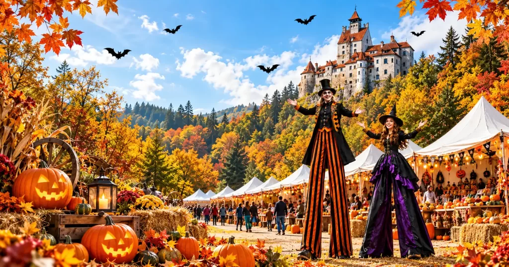 Caravana dovlecilor de Halloween ajunge la Bran