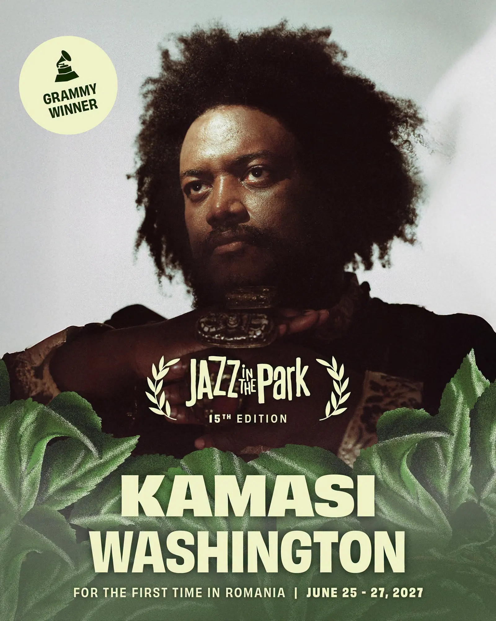 Kamasi Washington anuntat la Jazz in the park 2027 ciu ocazia Jazz in the park competition 2026