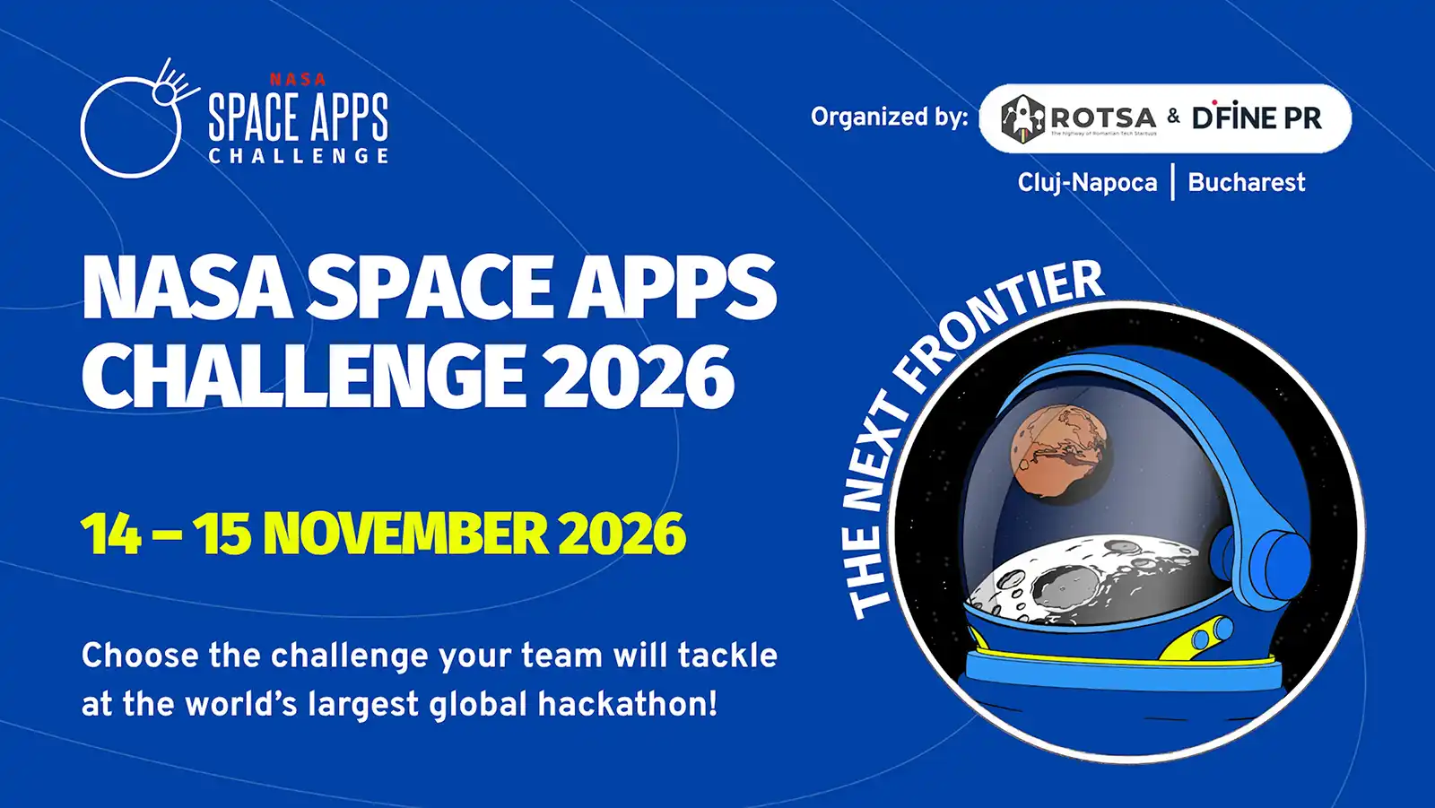 NASA Space Apps Challenge 2026 lansează 14 provocări