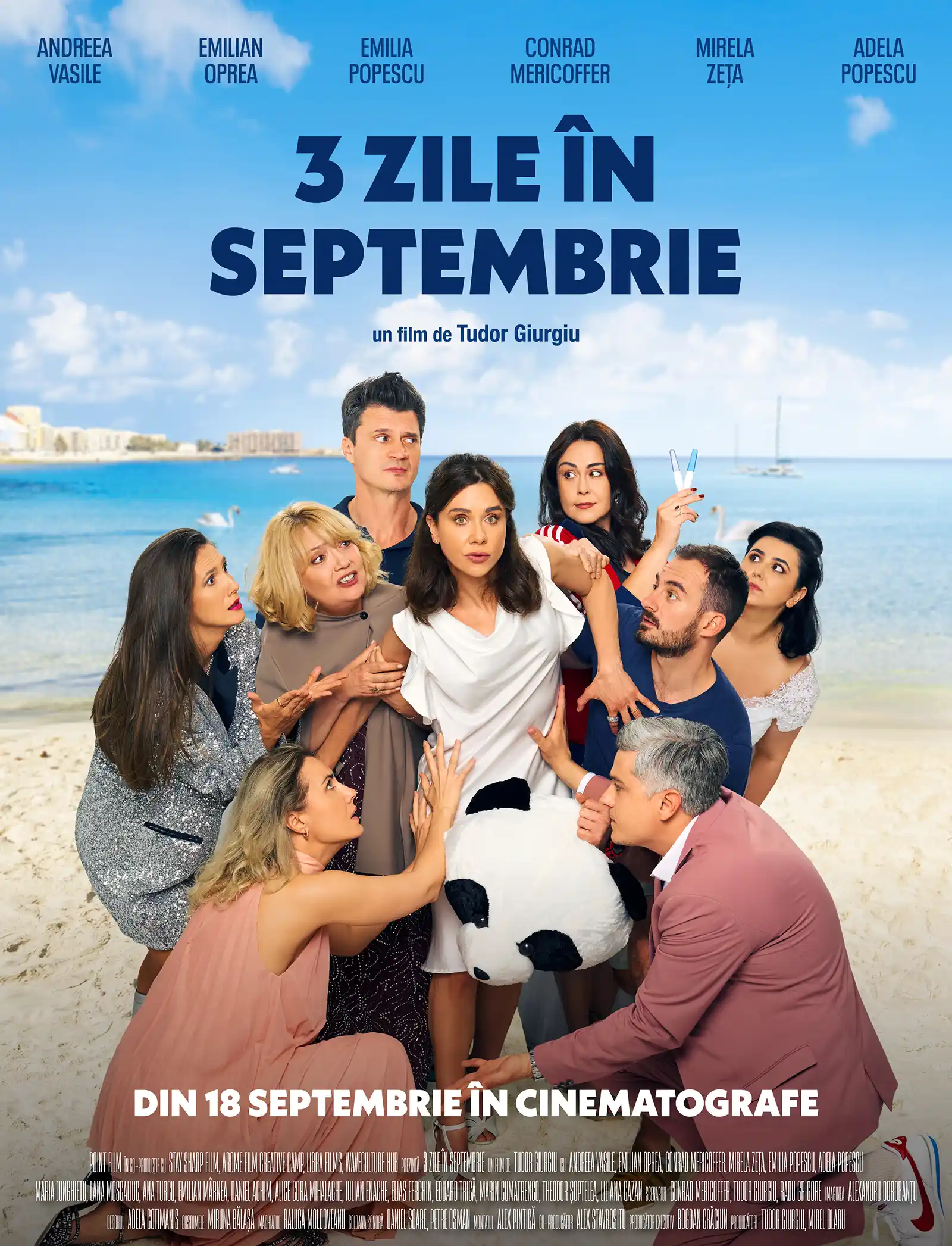 Filmat pe litoral, „3 zile în septembrie” ajunge la Constanța. Tudor Giurgiu și echipa filmului, la două proiecții speciale pe 16 septembrie