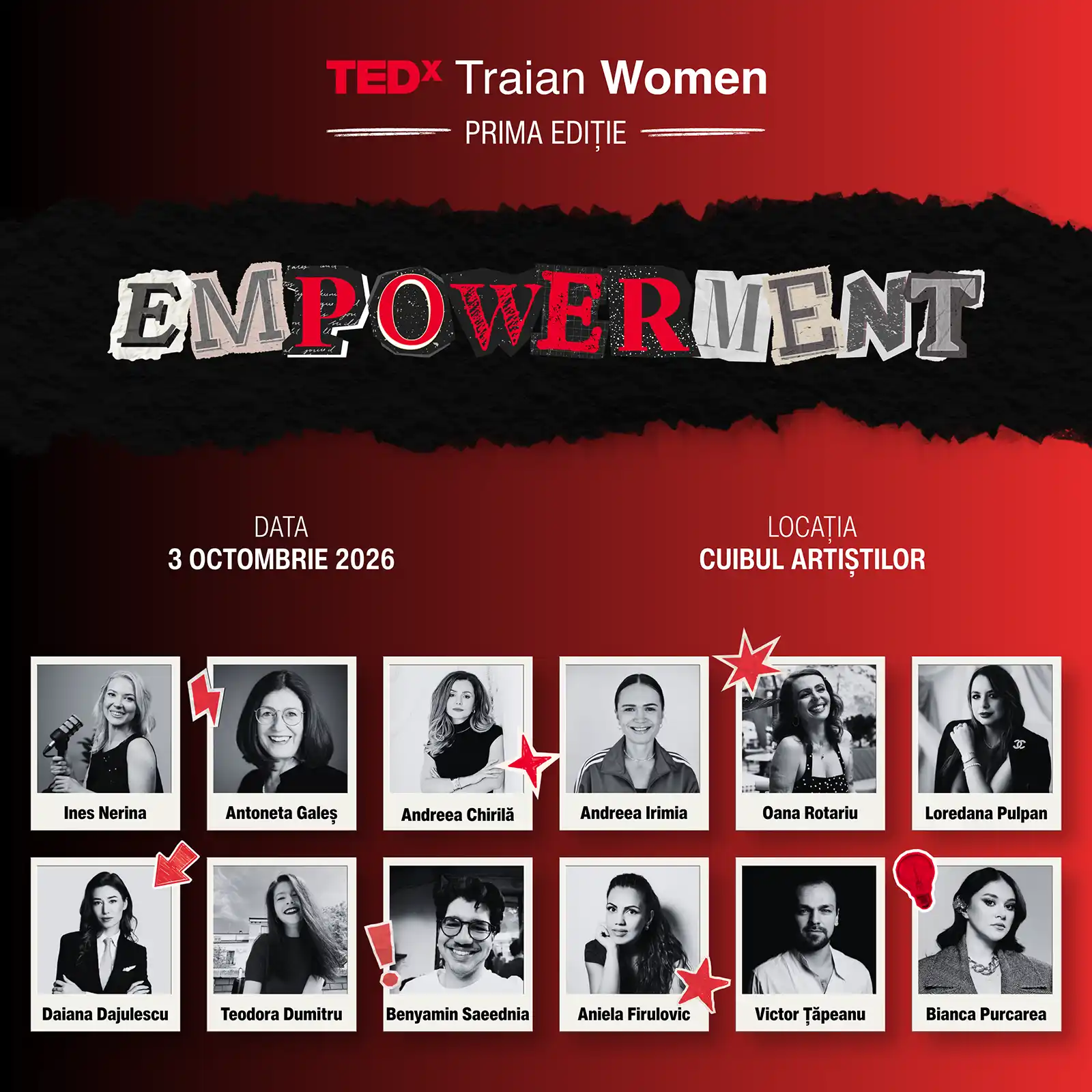 TEDxTraian Women aduce la București 11 voci și o conversație despre puterea de a (se) schimba