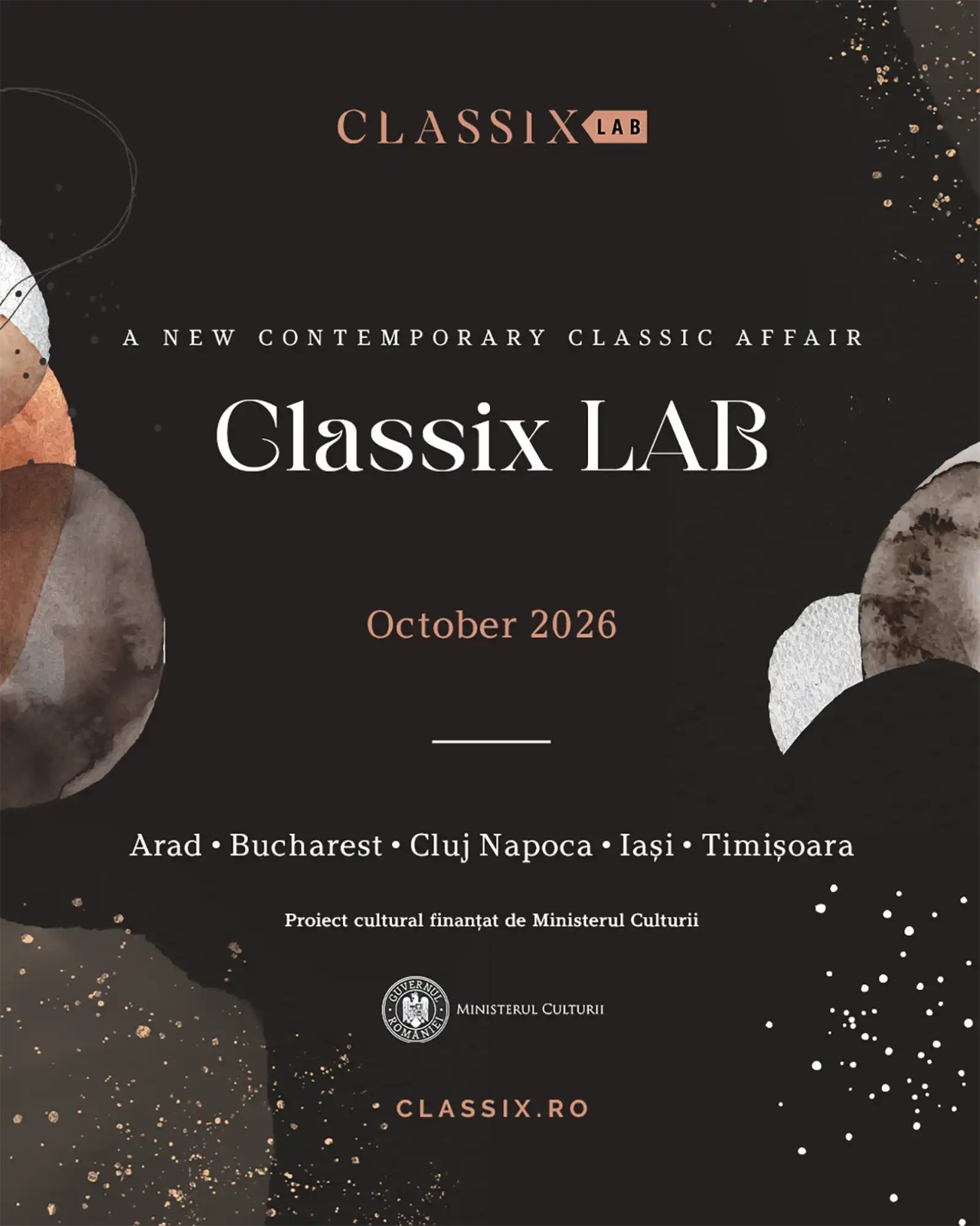 Parcurs național: Classix Lab 2026 ajunge &icirc;n București, Iași, Cluj-Napoca, Timișoara și Arad