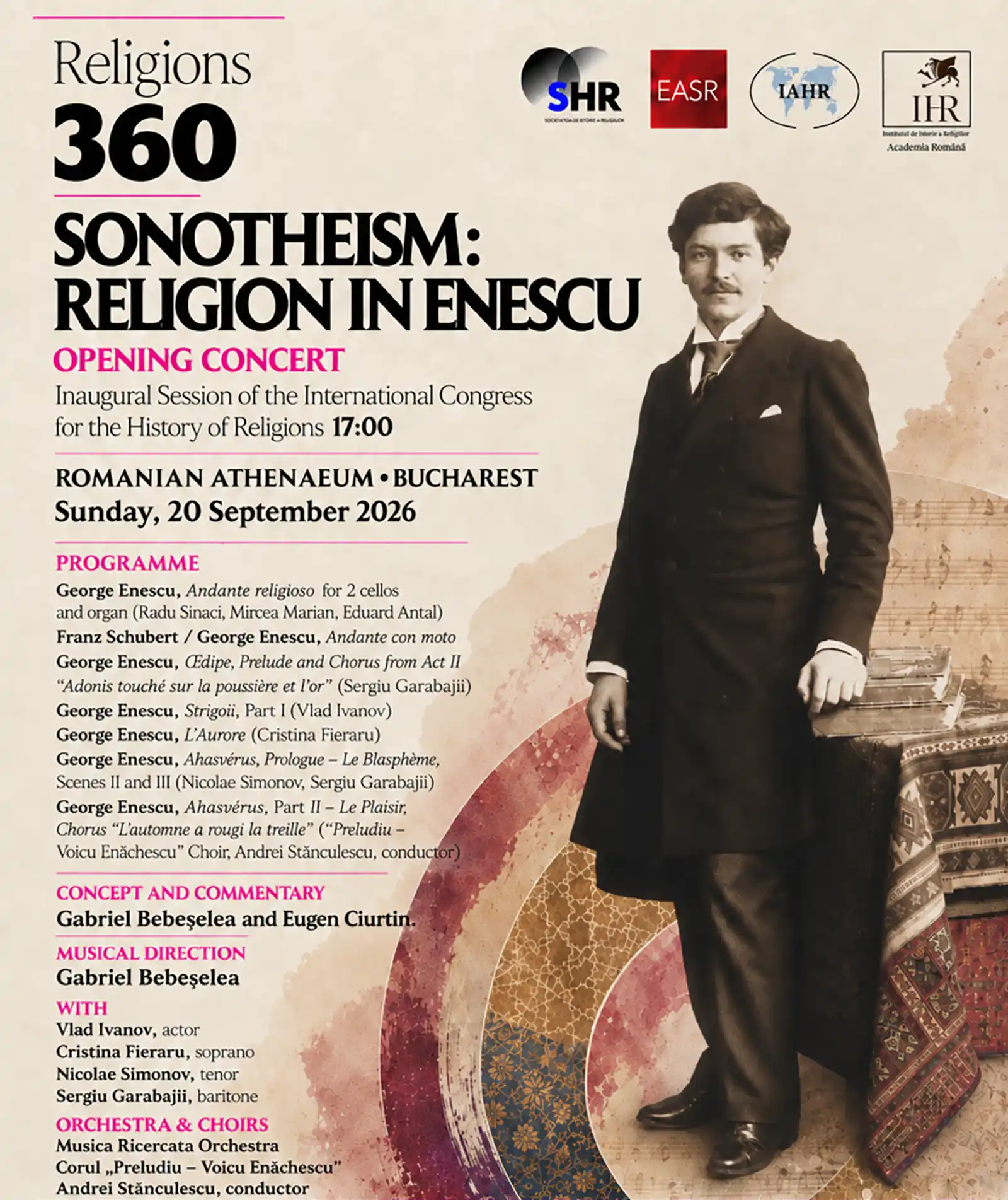 Când Enescu întâlnește istoria religiilor: Religions 360 debutează la Ateneul Român