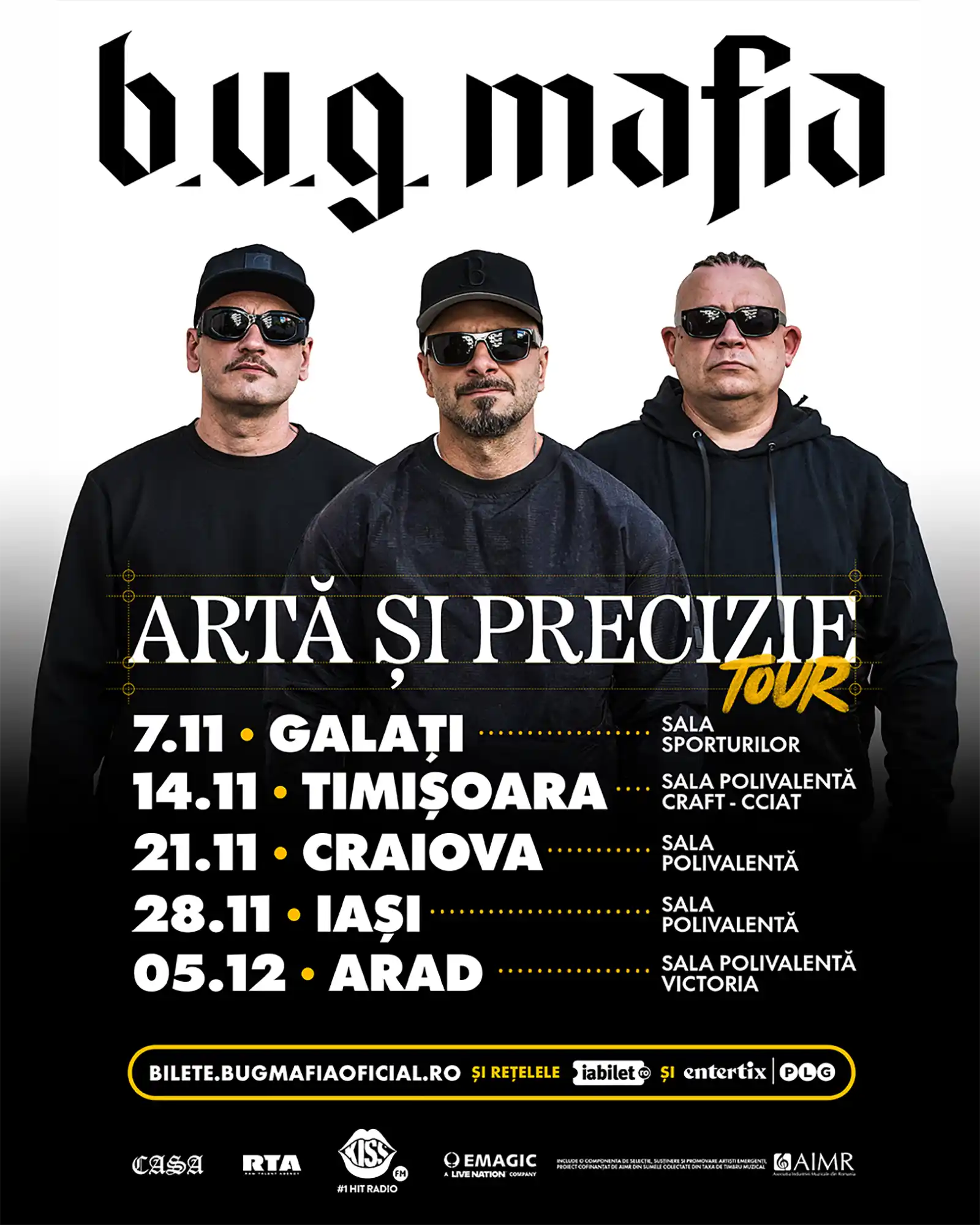 B.U.G. Mafia deschide scena turneului „Artă Și Precizie” pentru o nouă generație de artiști hip-hop