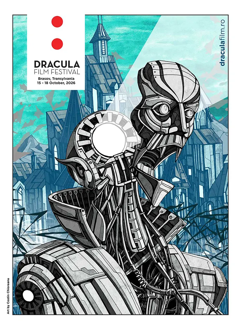 Poster Dracula Film Festival 2026, Brașov, 15–18 octombrie, Simon Boswell Dracula Film Festival