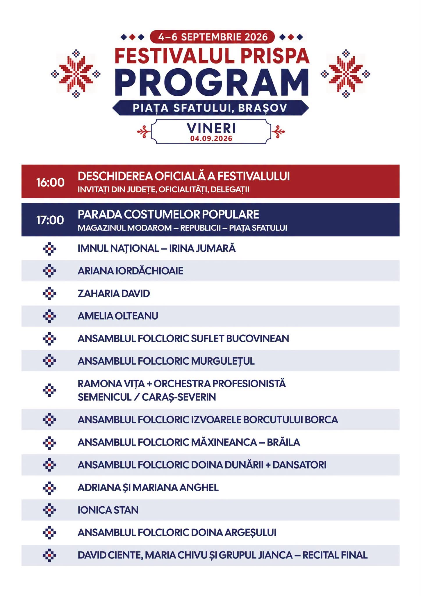 festivalul prispa 2026 program 1