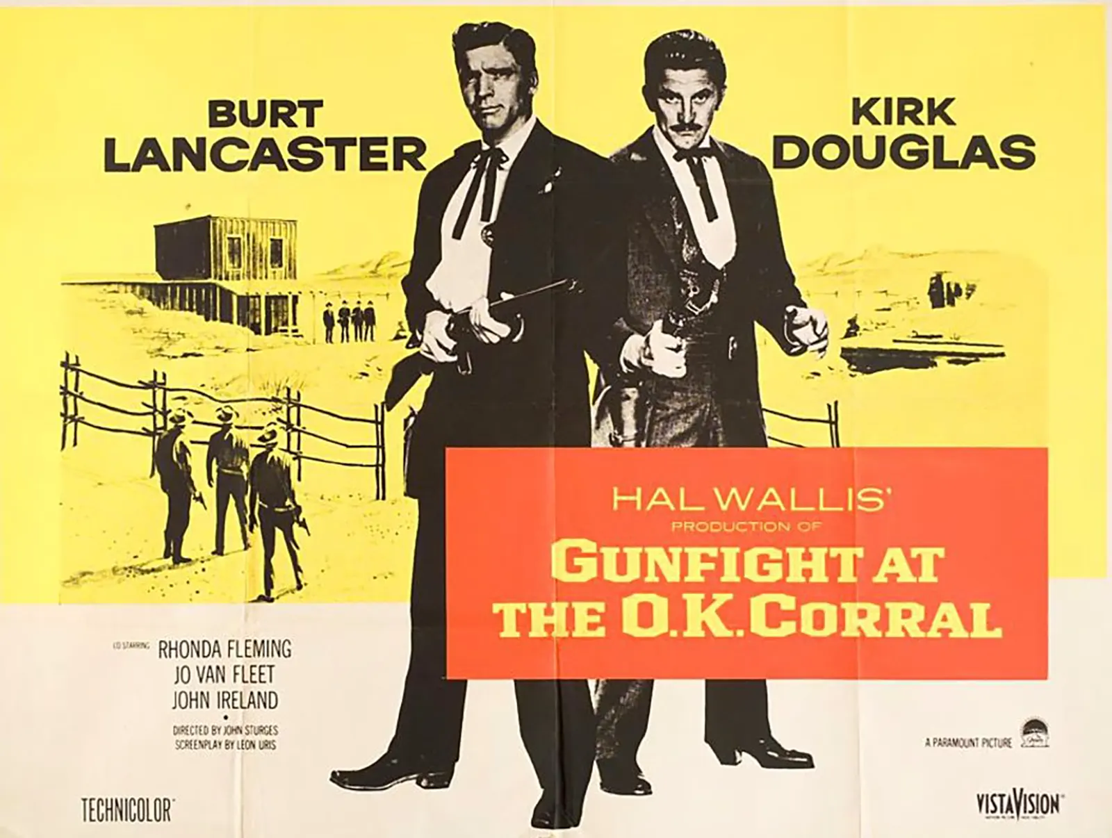 Poster Gunfight at the O.K. Corral cu Burt Lancaster și Kirk Douglas