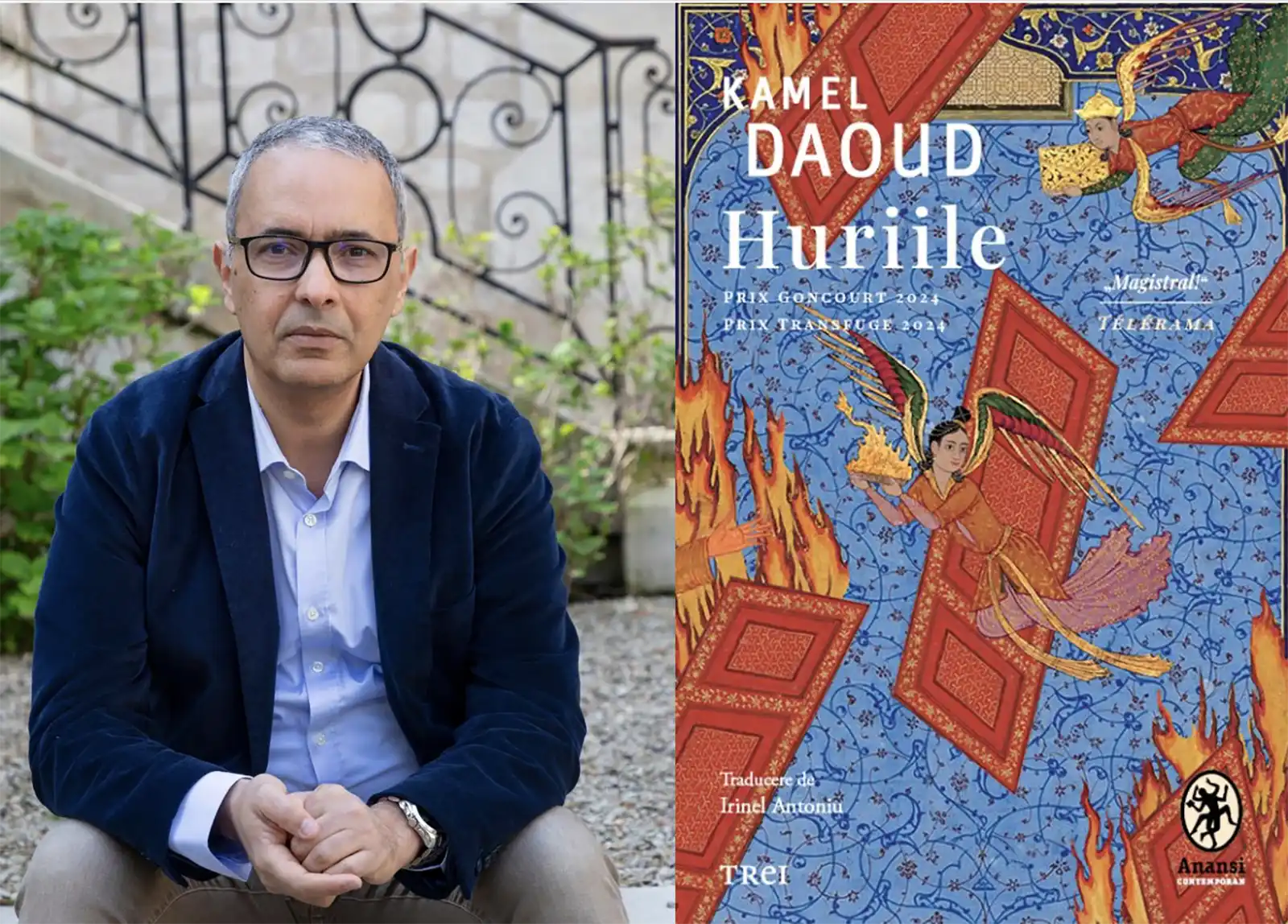 Scriitorul Kamel Daoud, vocea incomodă a literaturii franceze, vine la București