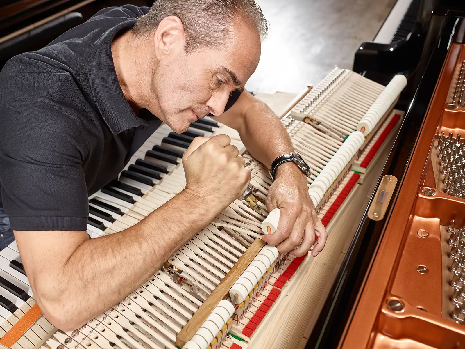 Bösendorfer piano technician Charly