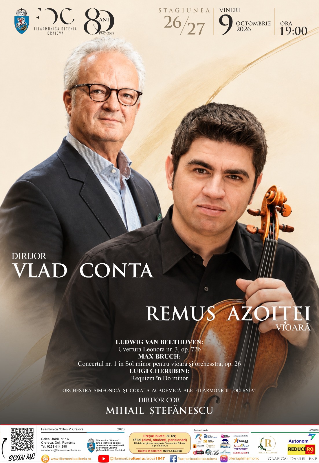 BRUCH/ CHERUBINI/ Vlad CONTA/ Remus AZOIȚEI
