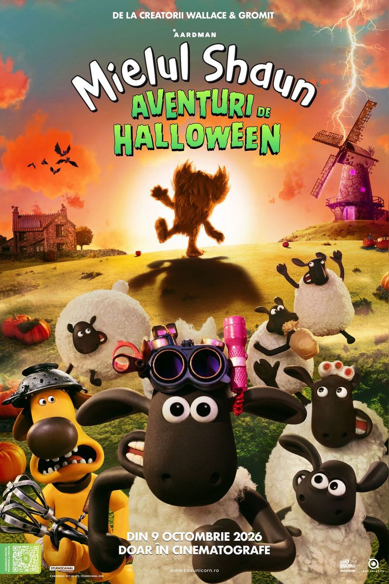 Mielul Shaun – Aventuri de Halloween – Shaun the Sheep: The Beast of Mossy Bottom – (regia Steve Cox, Matthew Walker) – PREMIERĂ – 2D/Nonverbal – AG