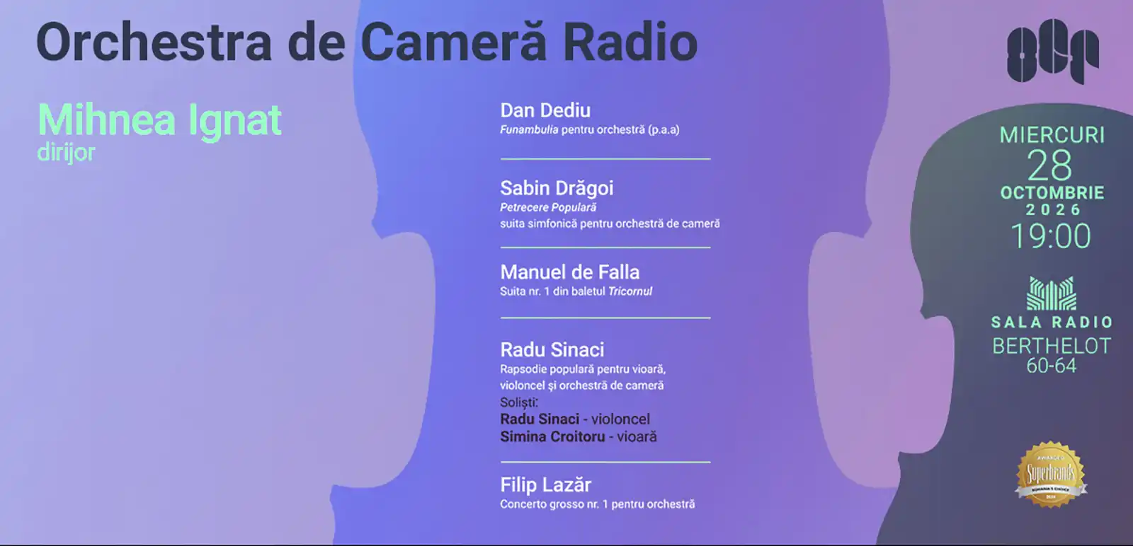 „Funambulia” de Dan Dediu, în premieră absolută la Sala Radio