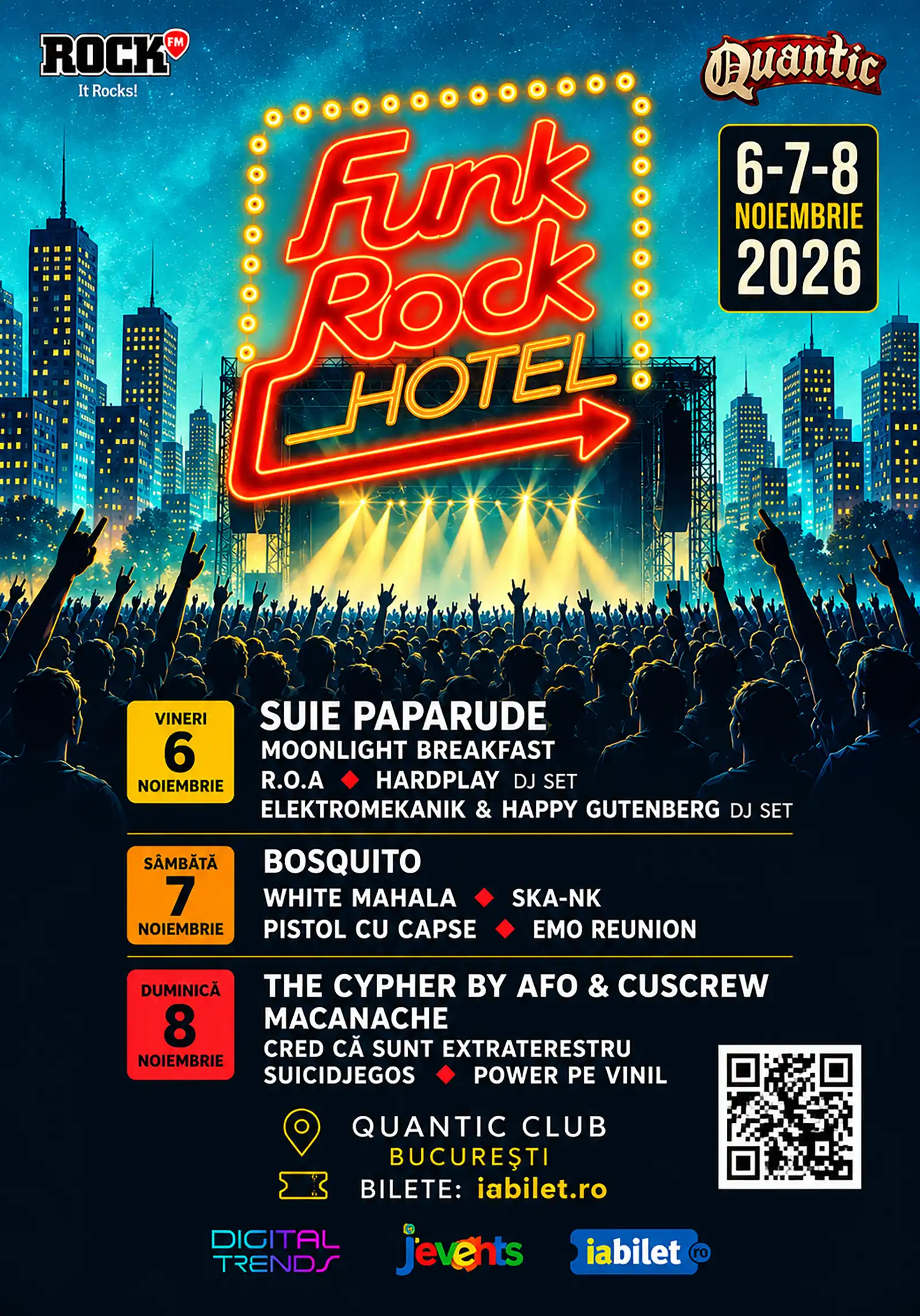 Funk Rock Hotel revine după 8 ani la Quantic