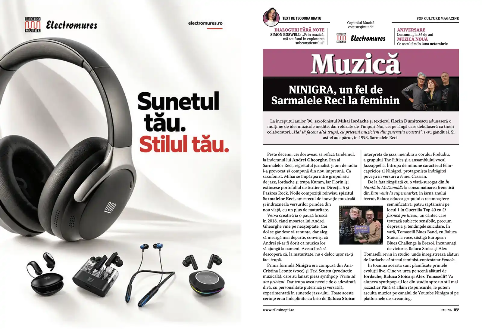 Zile și Nopți, deschidere capitol Muzică