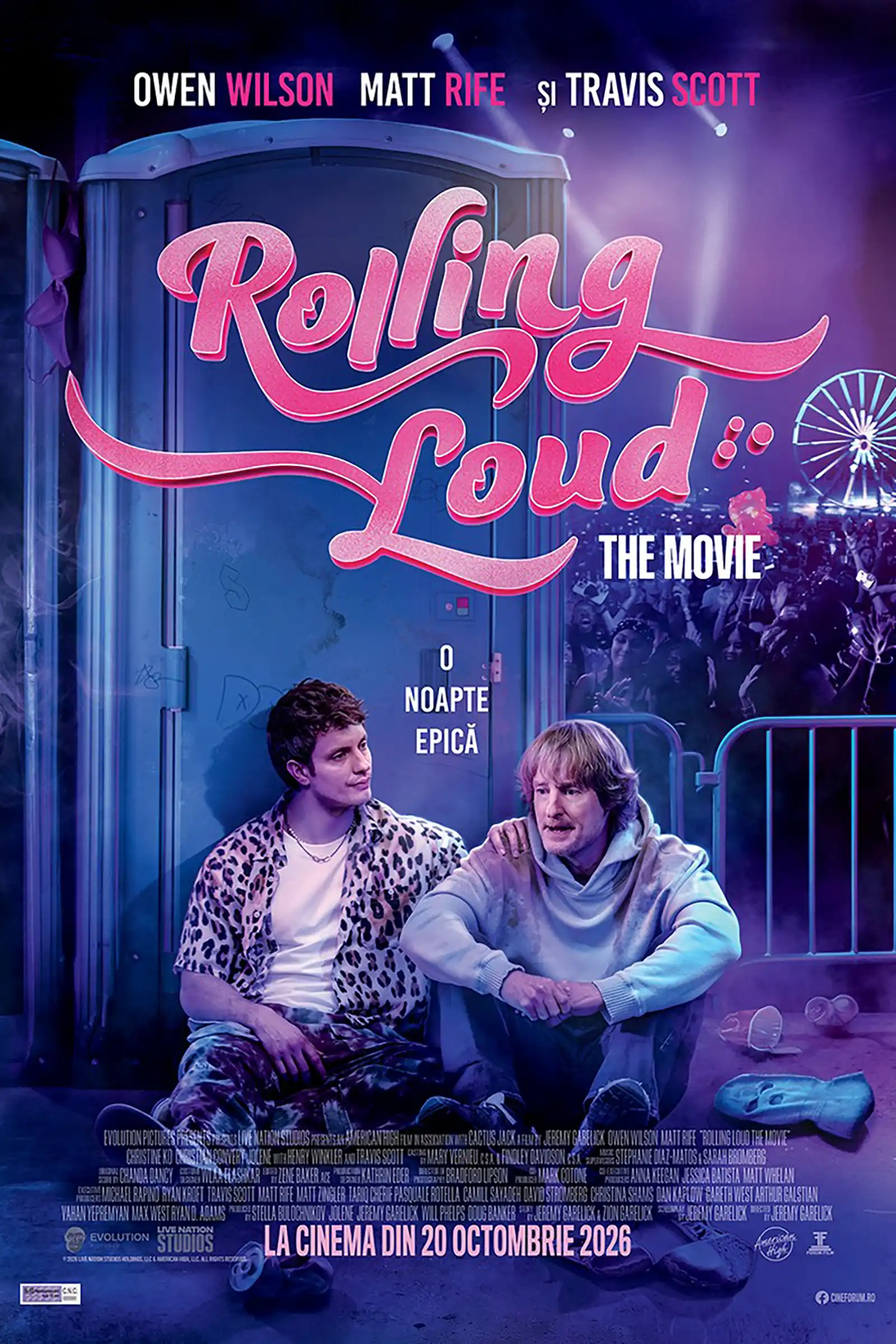 „Rolling Loud: The Movie”: Owen Wilson și Matt Rife dezlănțuie pe marile ecrane haosul de la cel mai mare festival hip-hop din lume