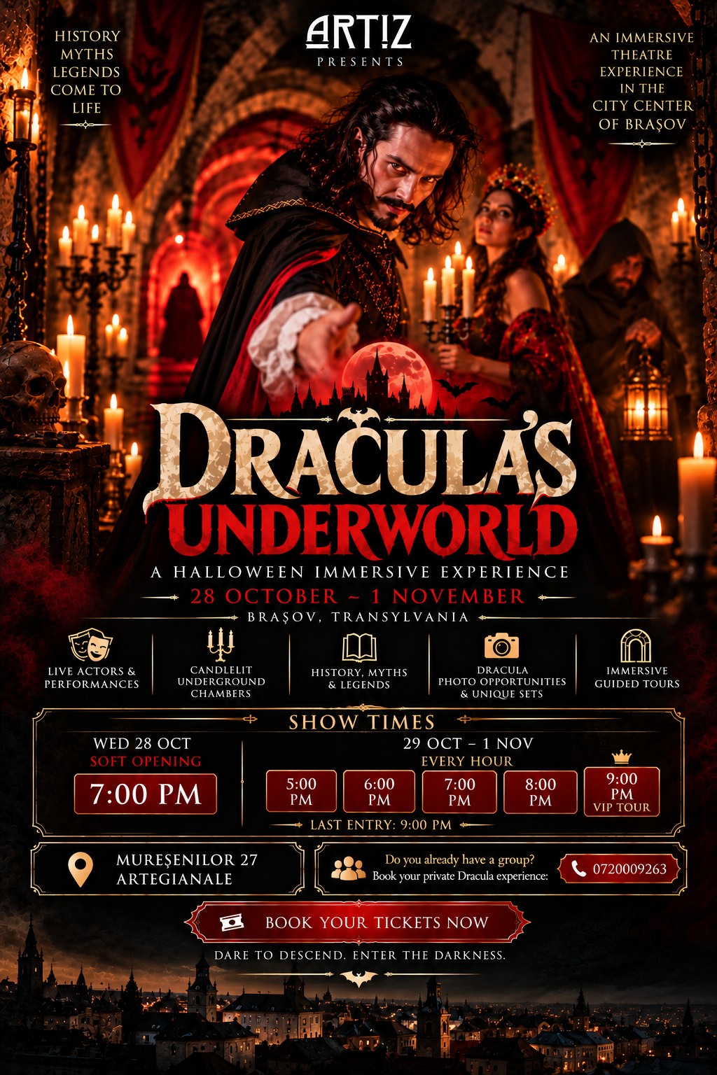 DRACULA’S UNDERWORLD – A HALLOWEEN IMMERSIVE EXPERIENCE