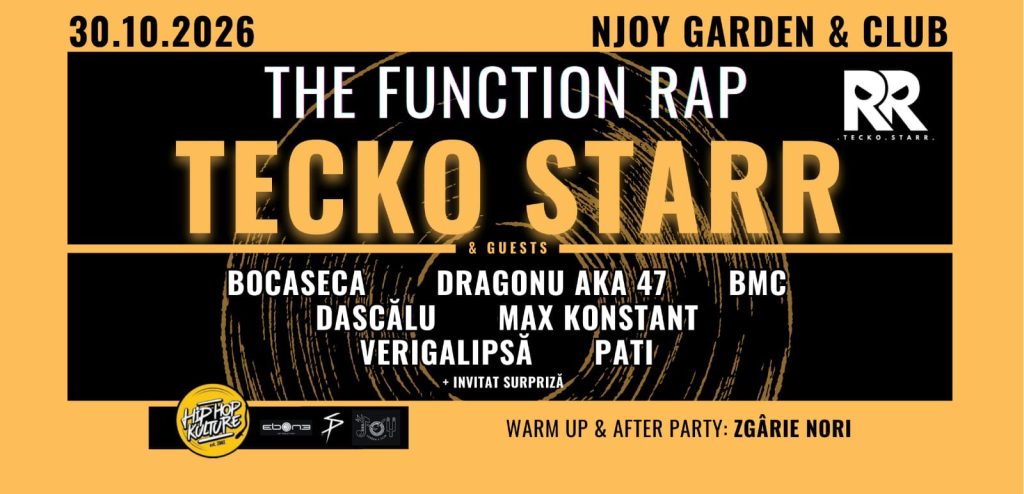 THE FUNCTION RAP by Tecko Starr ✖ Bocaseca ✖ Dragonu aka 47 ✖ MAX K ✖ BMC + Invitati @nJoy București