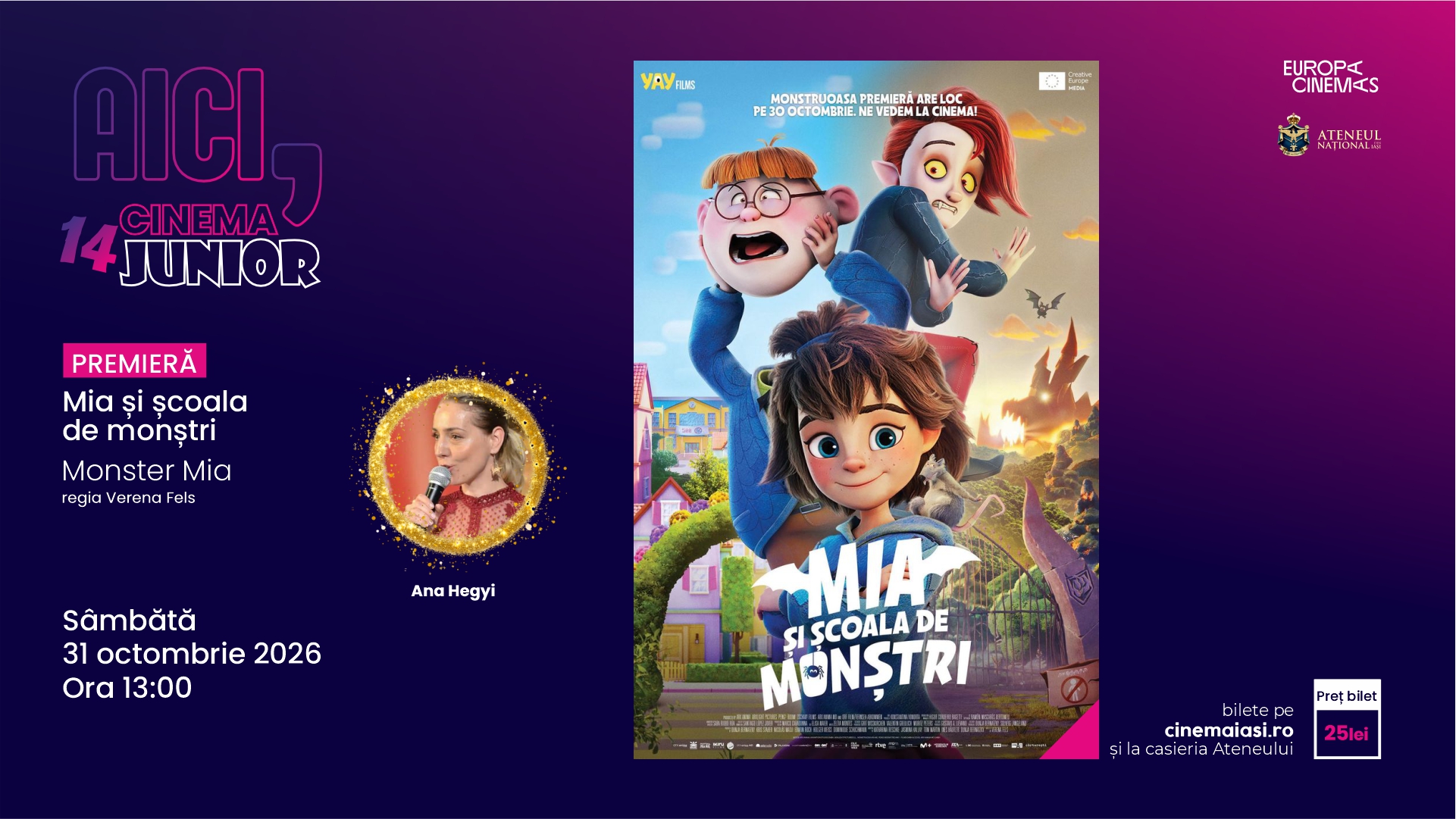 Aici, Cinema Junior | episodul #14 | octombrie 2026