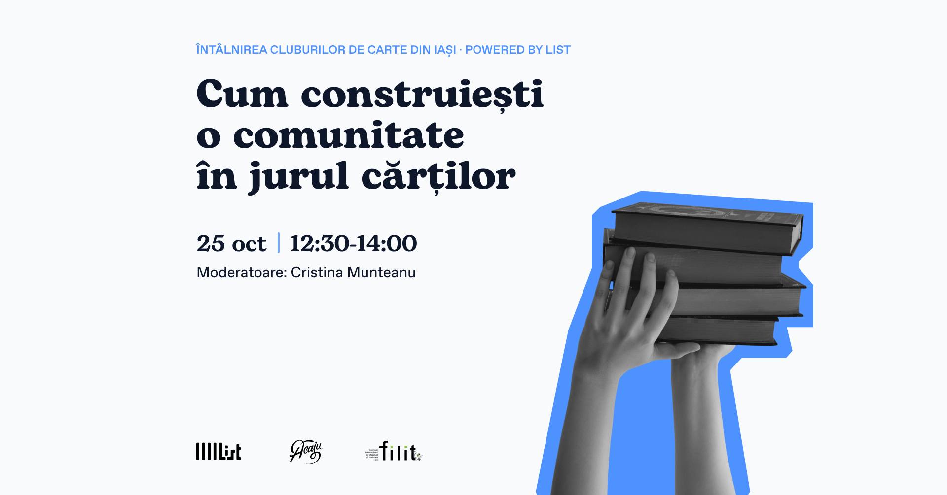 Cum construiești o comunitate în jurul cărților • Întâlnirea cluburilor de carte din Iași