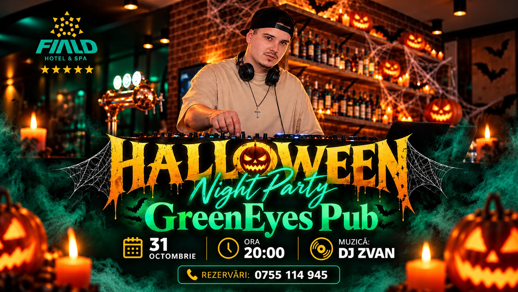 Halloween Night Party la GreenEyes Pub!