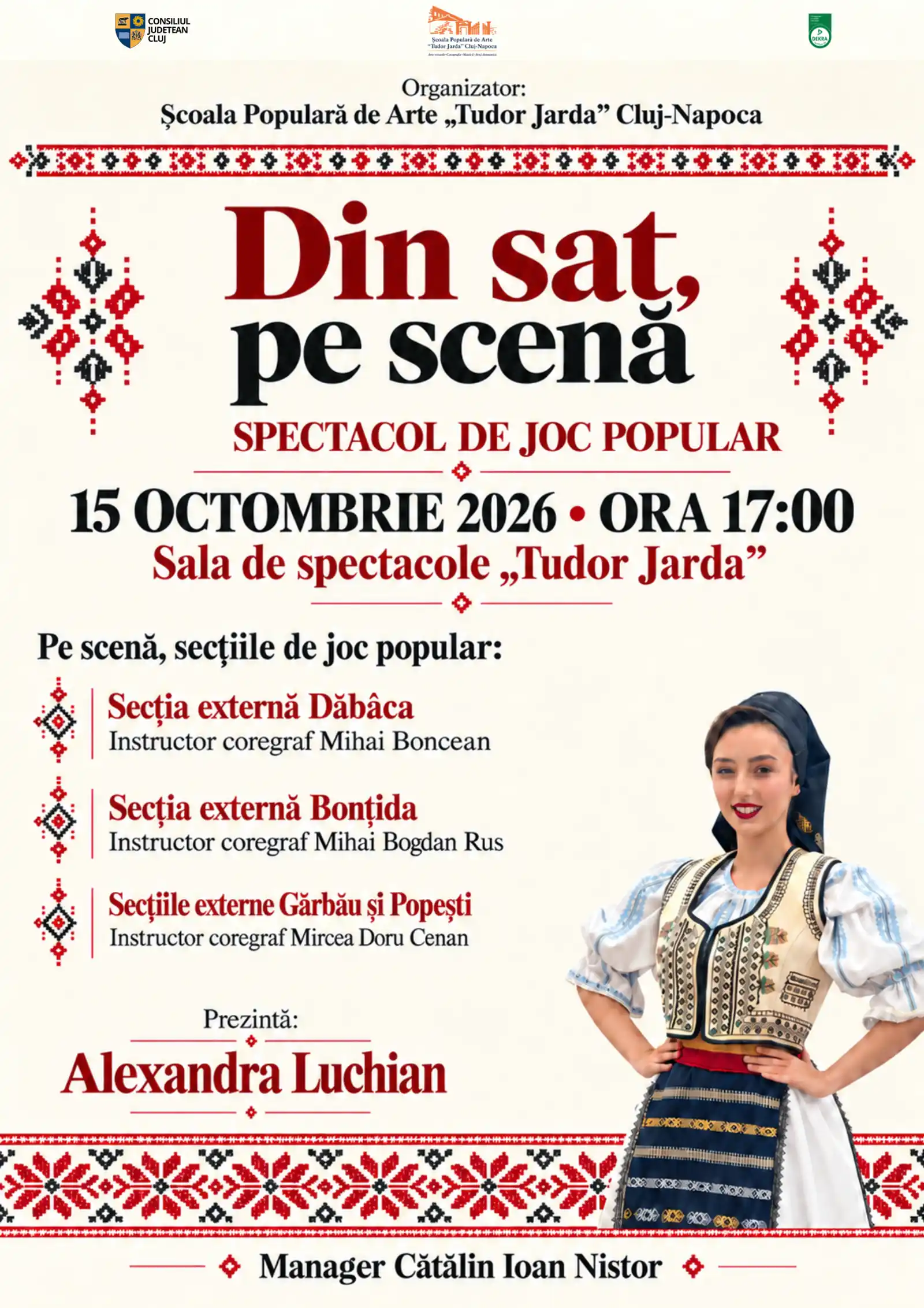 &bdquo;Din sat pe scenă&rdquo; &ndash; spectacol de joc popular