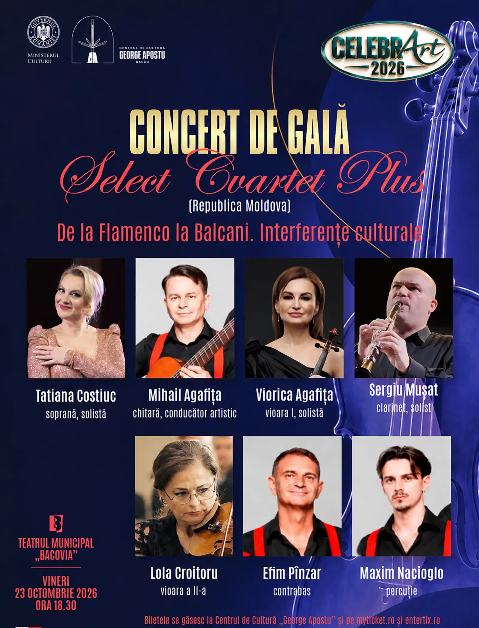 „CelebrART” 2026 – trei zile de dialog între arte, literatură și muzică, la Bacău
