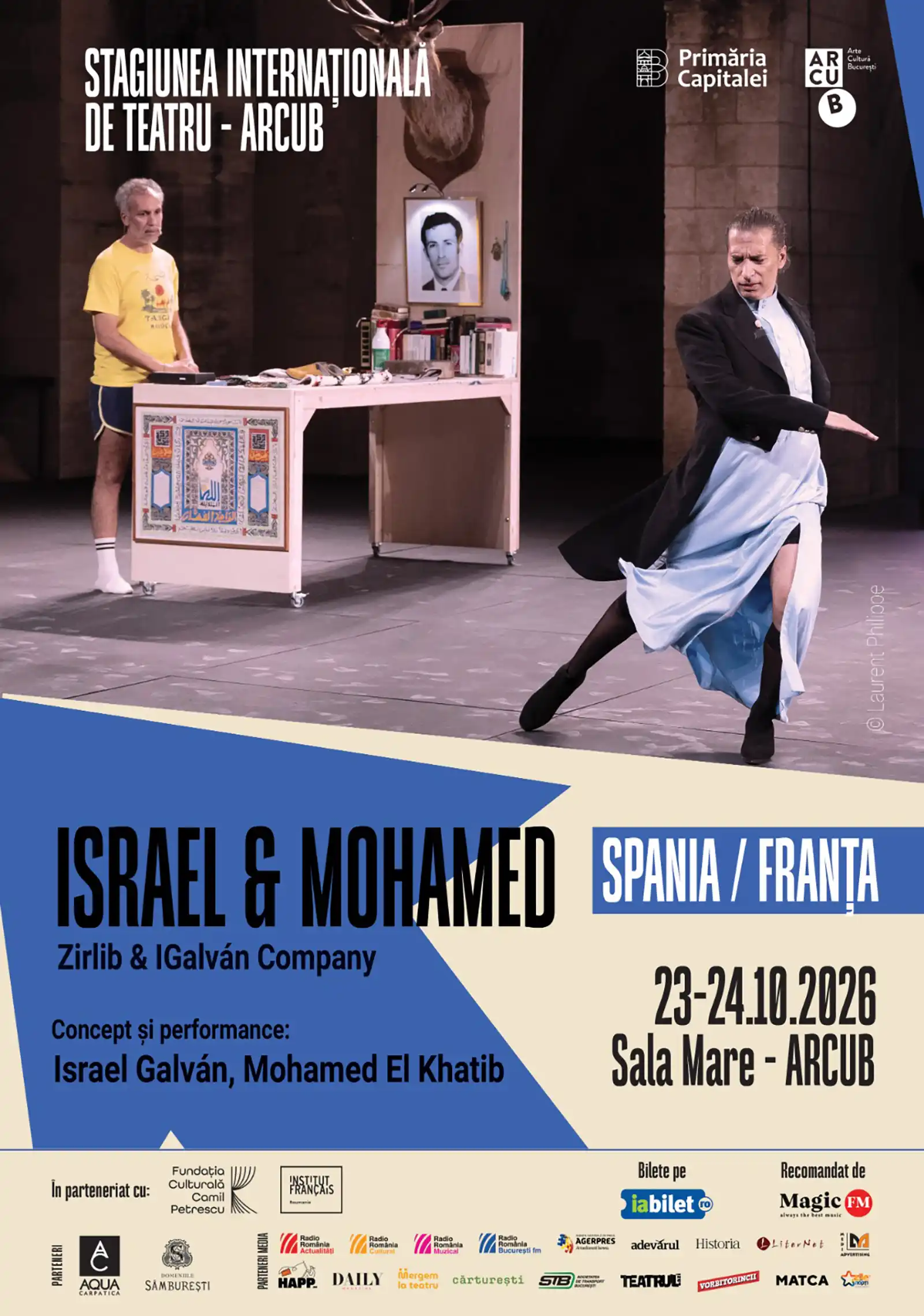 De la Festivalul de la Avignon la București: „Israel & Mohamed” deschide programul de toamnă al Stagiunii Internaționale de Teatru 2026