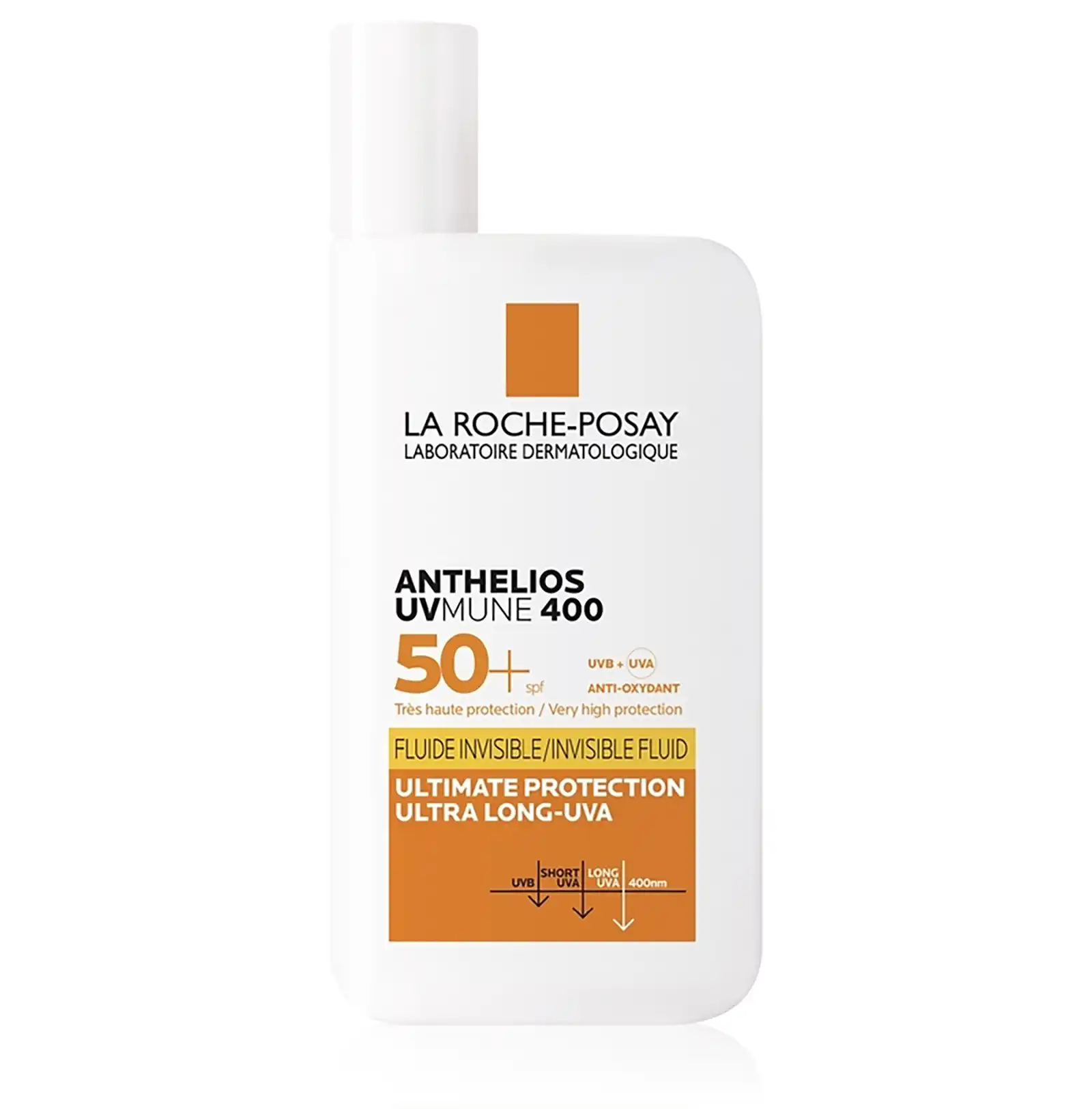 Anthelios UVMune 400 este un fluid Invizibil cu SPF 50+ de la La Roche-Posay