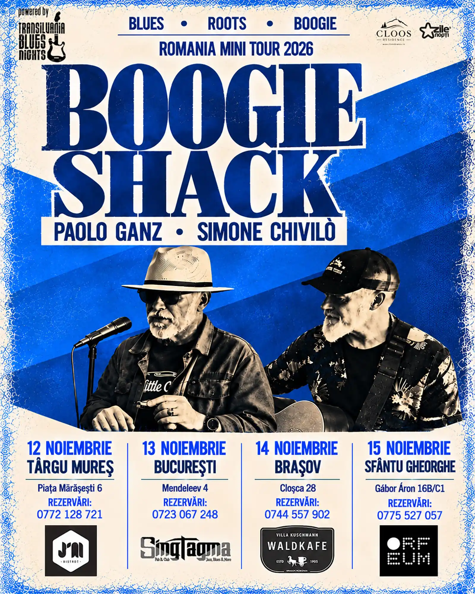 Boogie Shack – Paolo Ganz & Simone Chivilò: mini-turneu în România