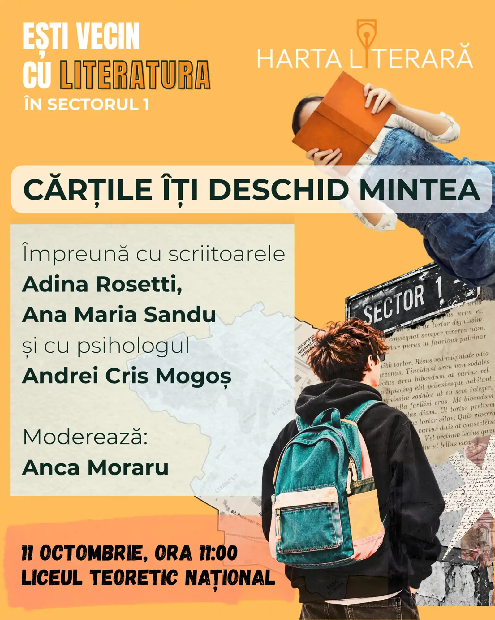 Cărțile ne deschid mintea: două &icirc;nt&acirc;lniri despre lectură, copii și curiozitate, &icirc;n acest weekend, la București