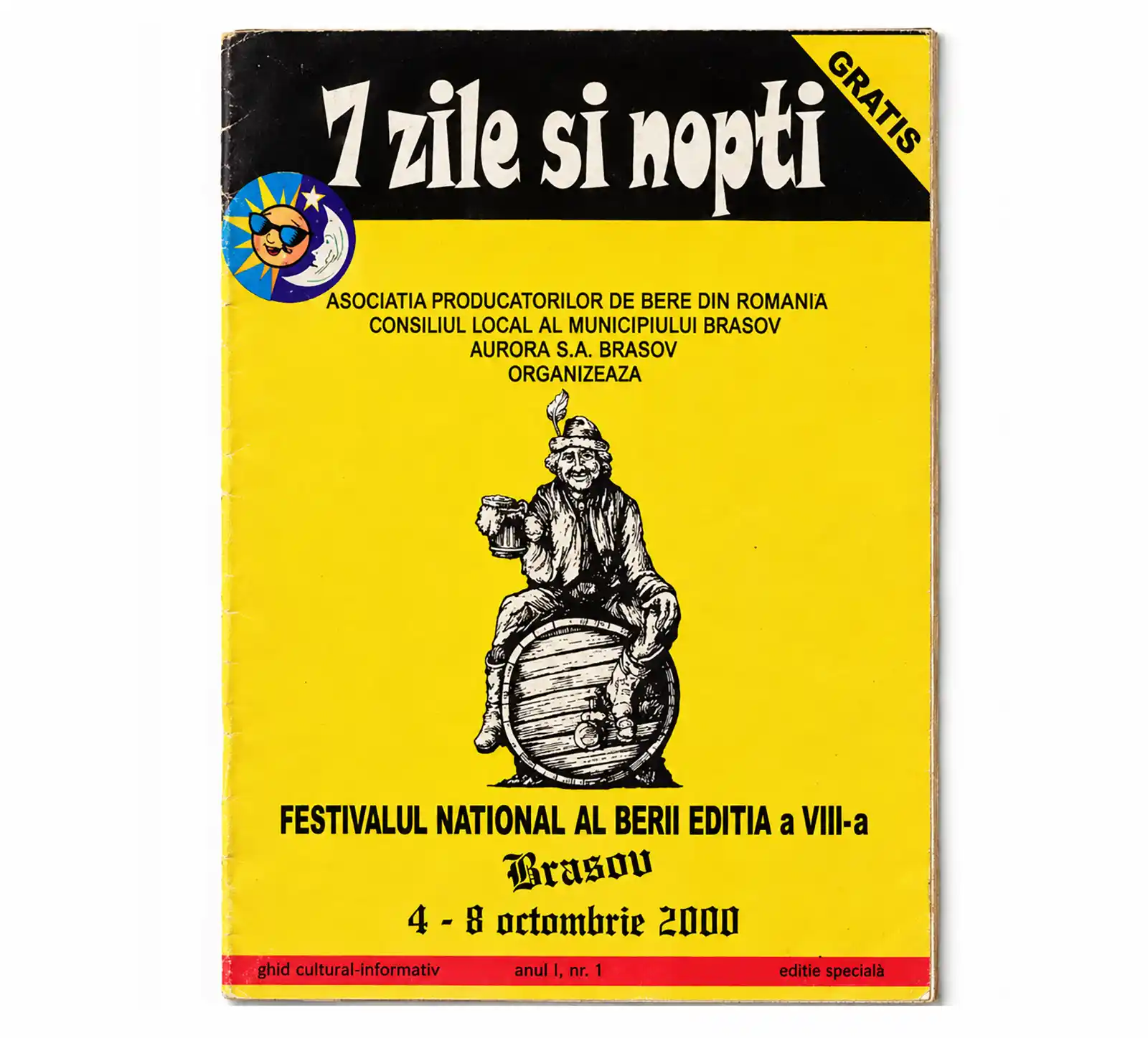 Coperta primului număr Zile și Nopți, ediția de Brașov, 4 octombrie 2000