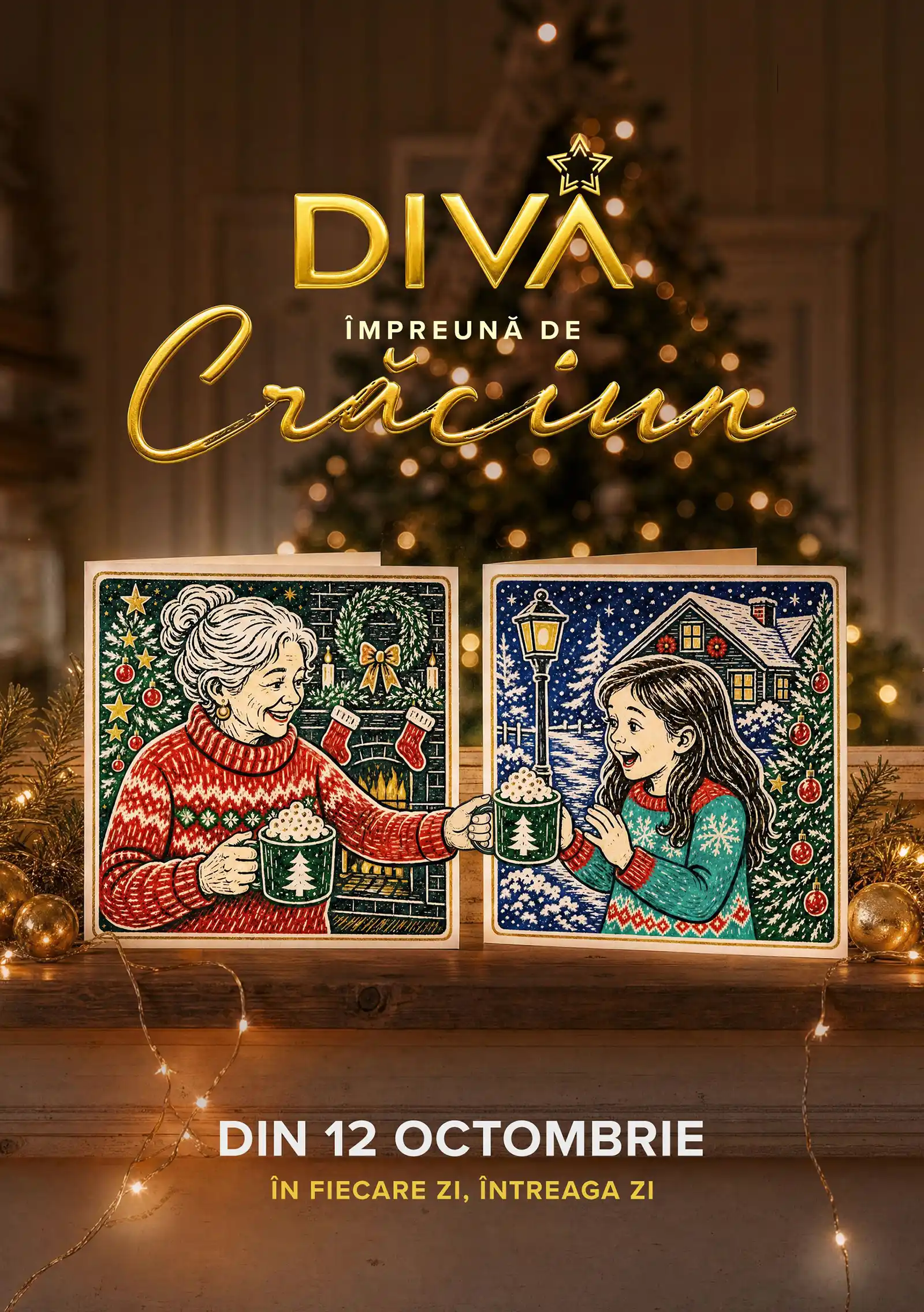 Din 12 octombrie, magia filmelor de Crăciun revine cu povești festive îndrăgite și premiere