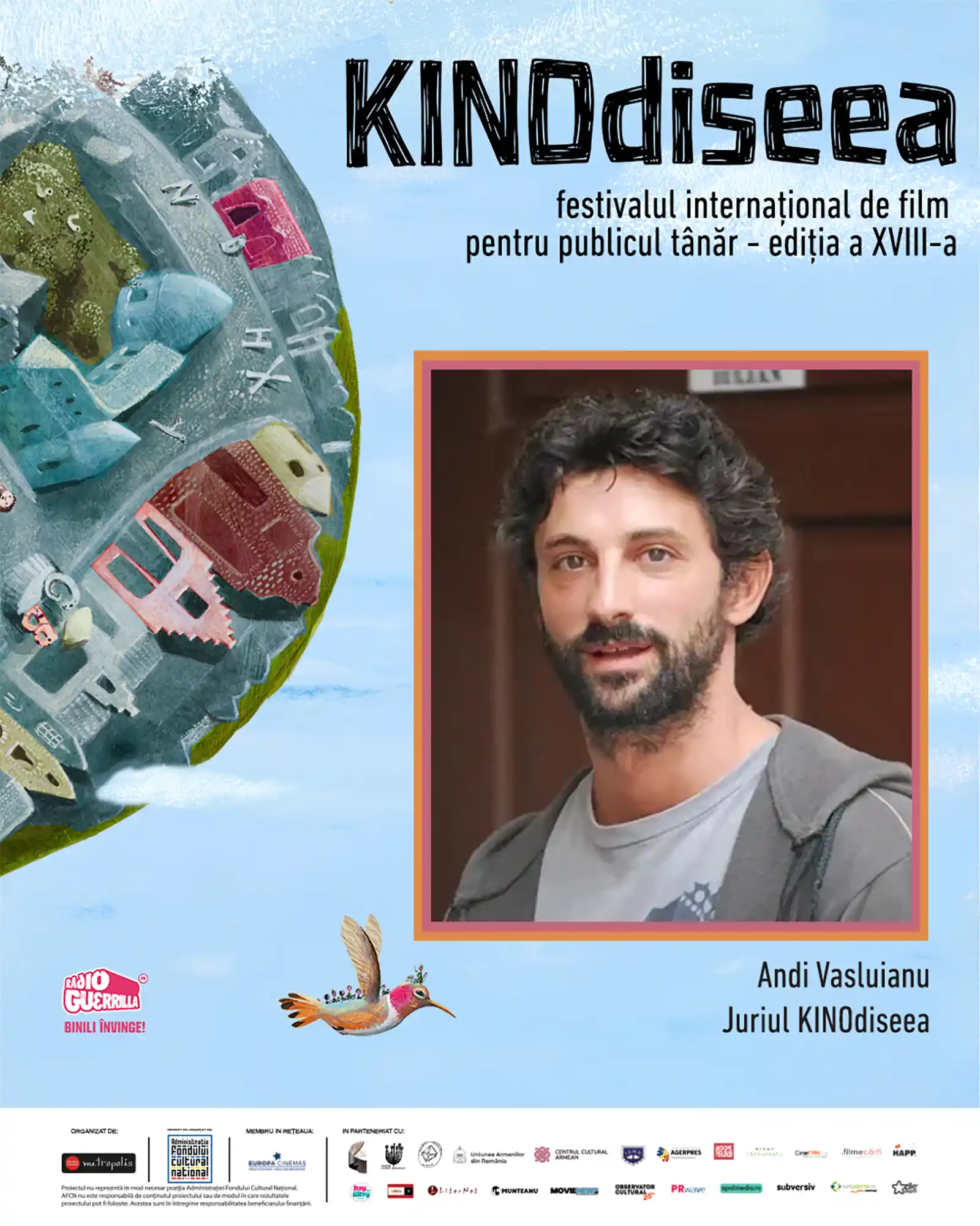 Olimpia Melinte, Dana Rogoz și Andi Vasluianu alcătuiesc juriul KINOdiseea #18