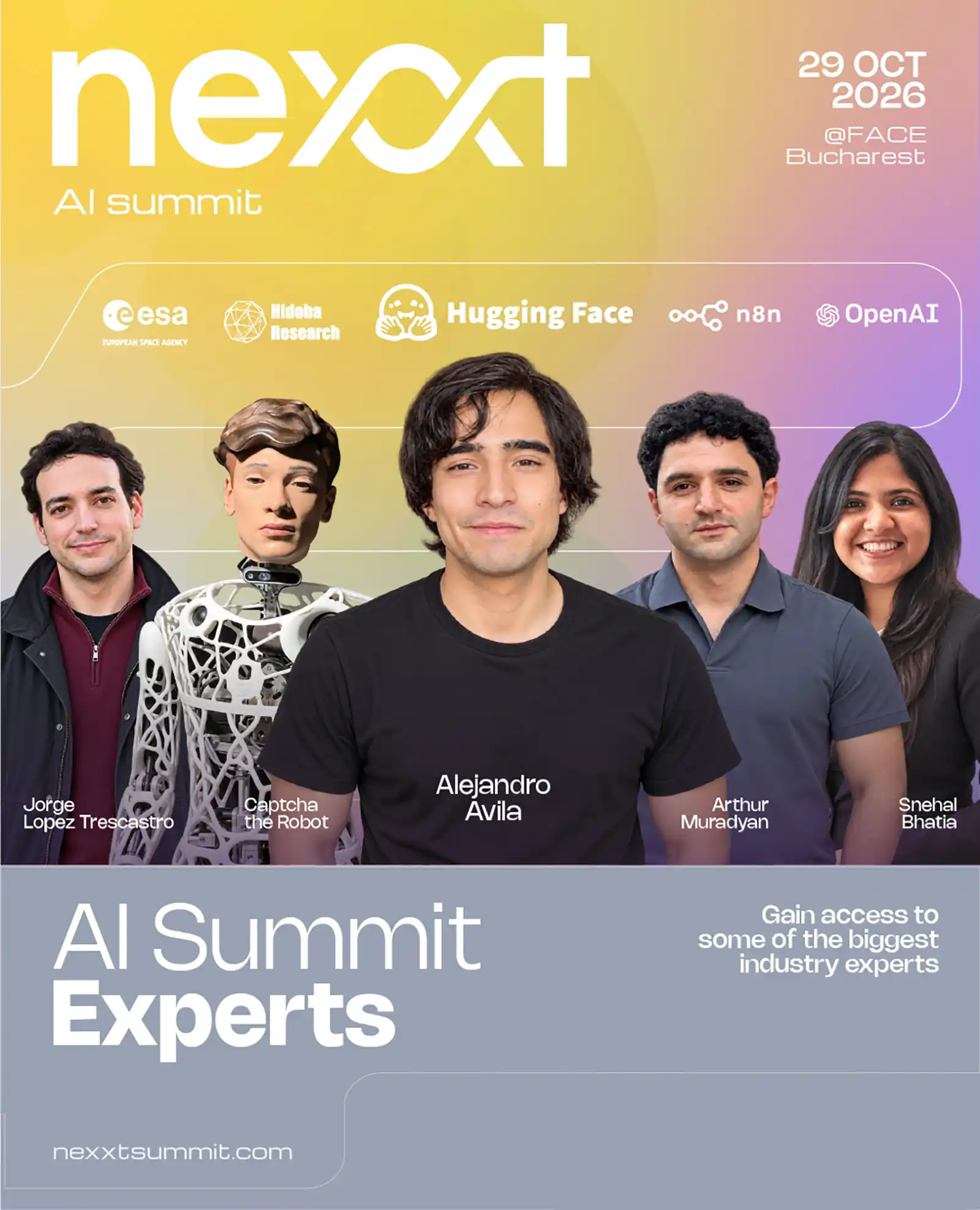 De la OpenAI și Hugging Face la European Space Agency: peste 50 de speakeri internaționali la NEXXT AI Summit 2026