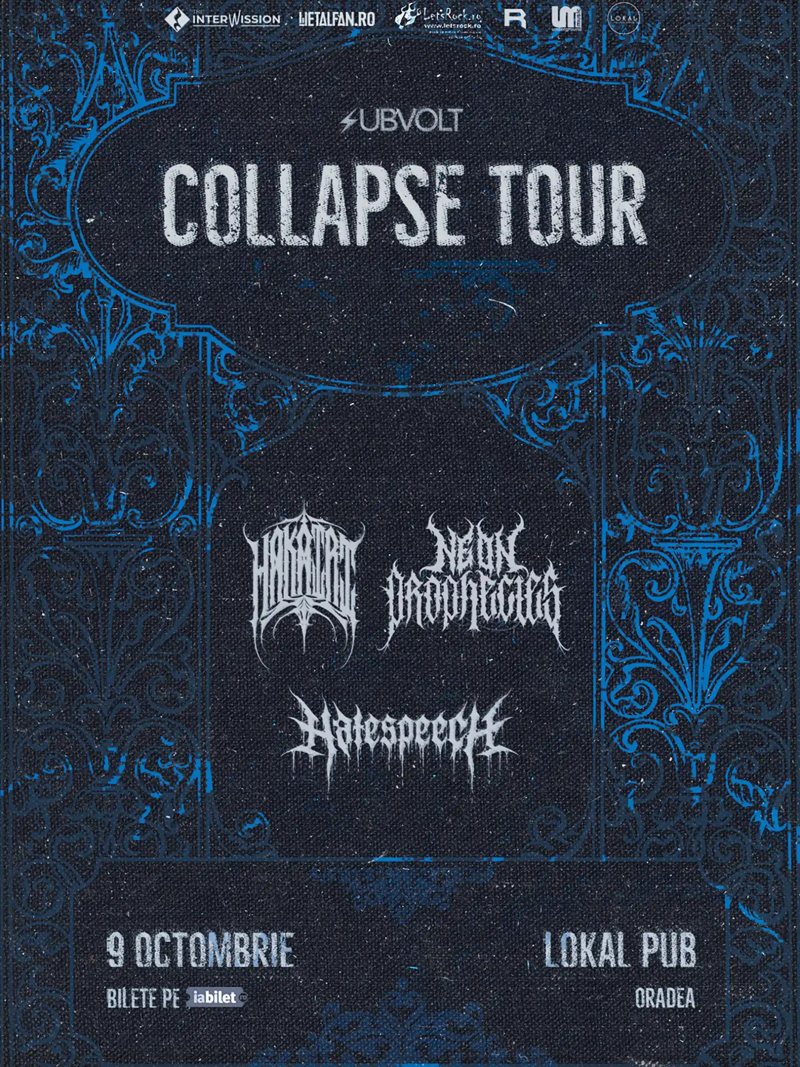 Hakairi, Neon Prophecies, Hatespeech și Call of Hate live în Lokal, Oradea: program și reguli de acces