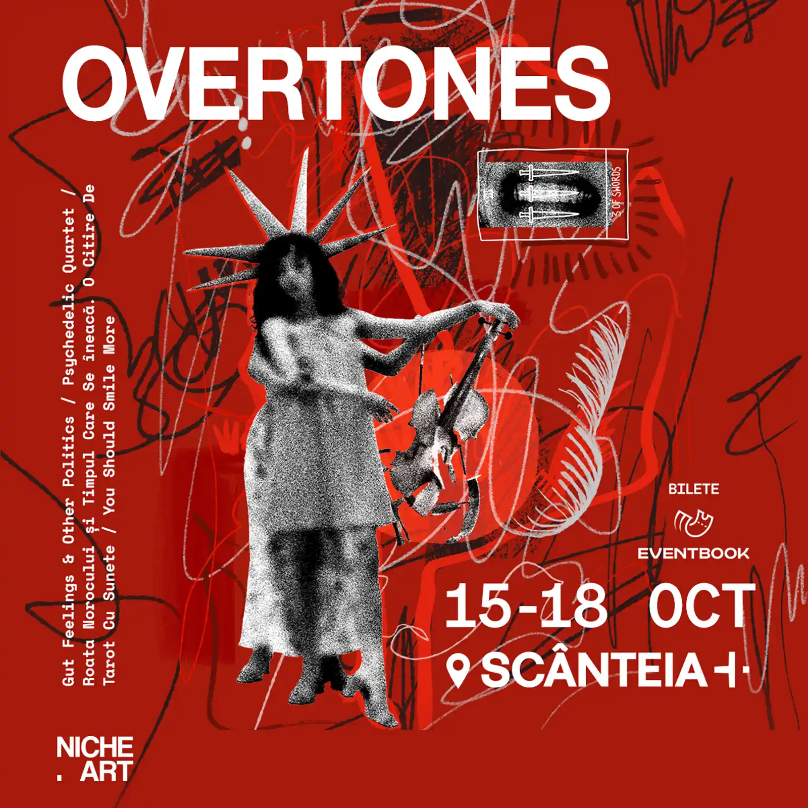 Muzică contemporană, rock experimental și muzică veche, în dialog cu teatrul, filmul și dansul - OVERTONES debutează pe 15 octombrie la București