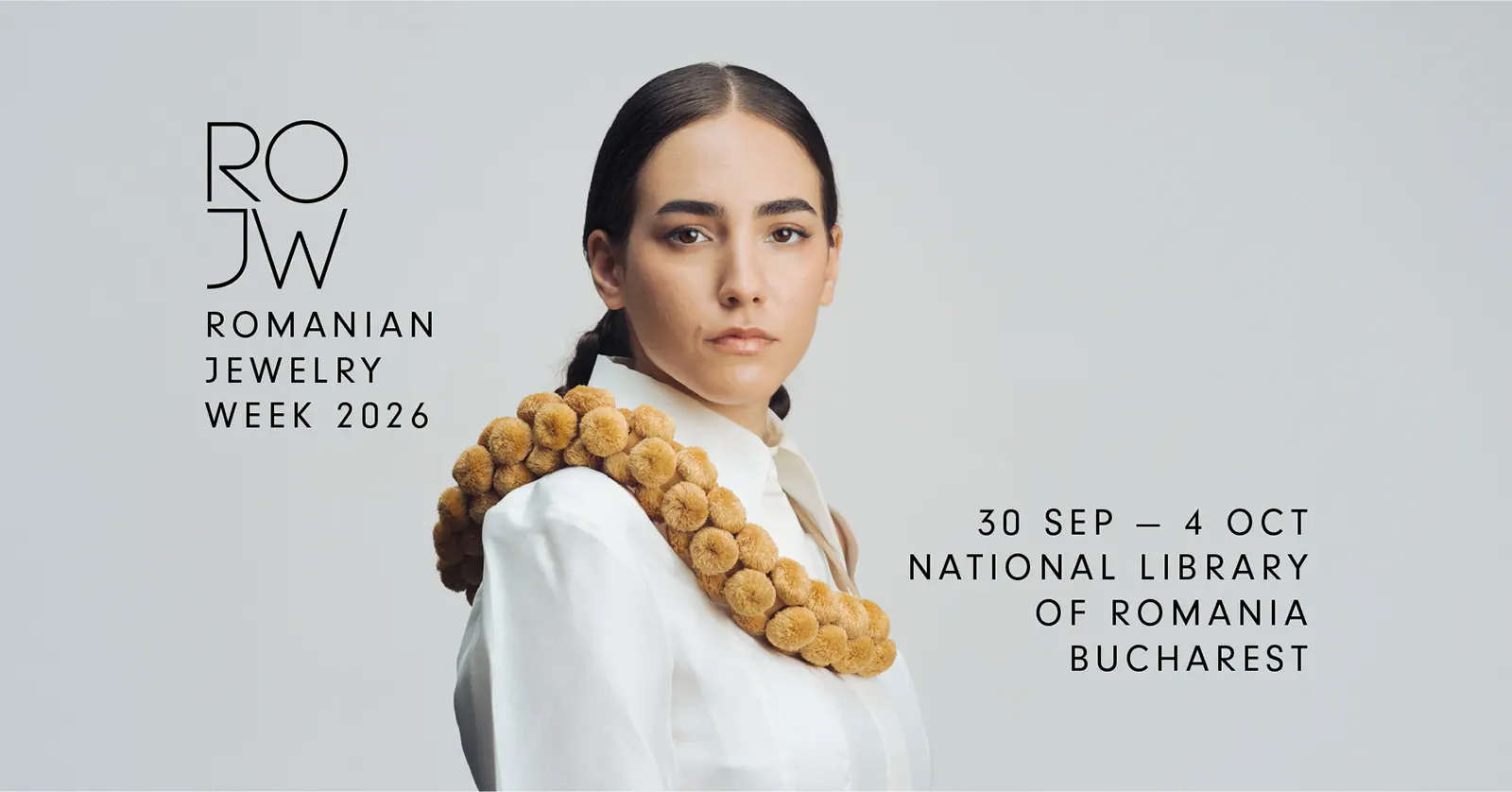 evenimente București octombrie 2026 la Biblioteca Naţională, de Romanian Jewelry Week 2026 - afis