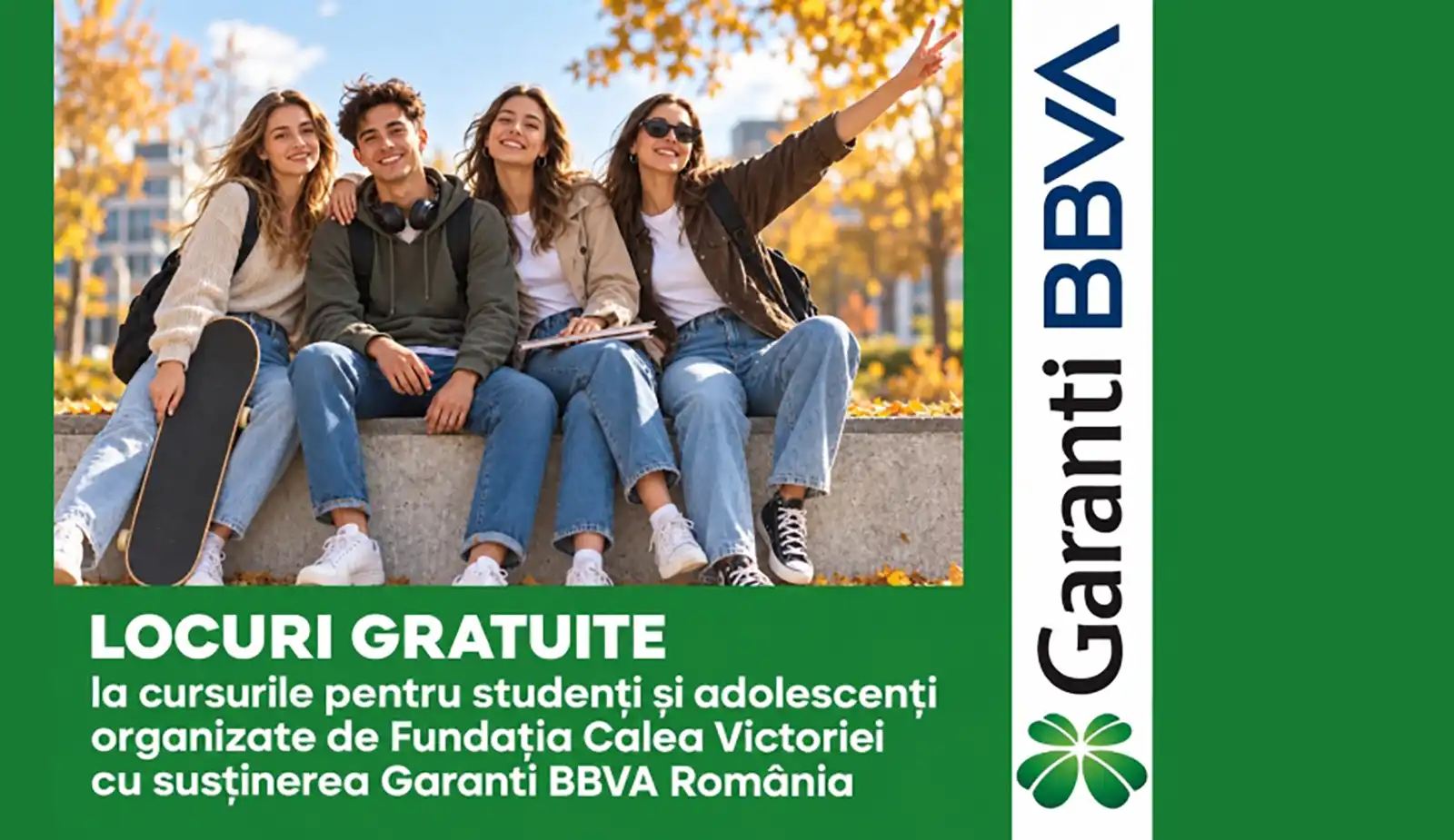 Locuri gratuite pentru adolescenţi, studenţi şi masteranzi la cursurile de toamnă organizate de Fundaţia Calea Victoriei şi susţinute de Garanti BBVA
