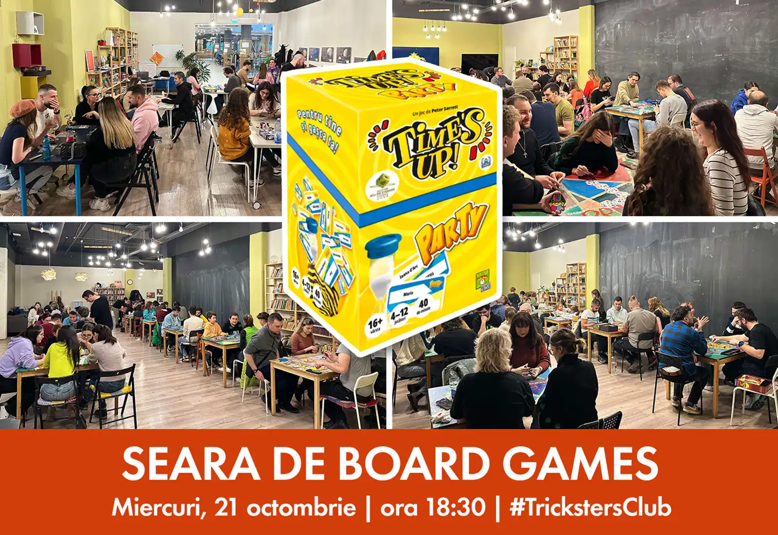 Seara de board games - Time's Up - joc party @ Magnolia Brașov