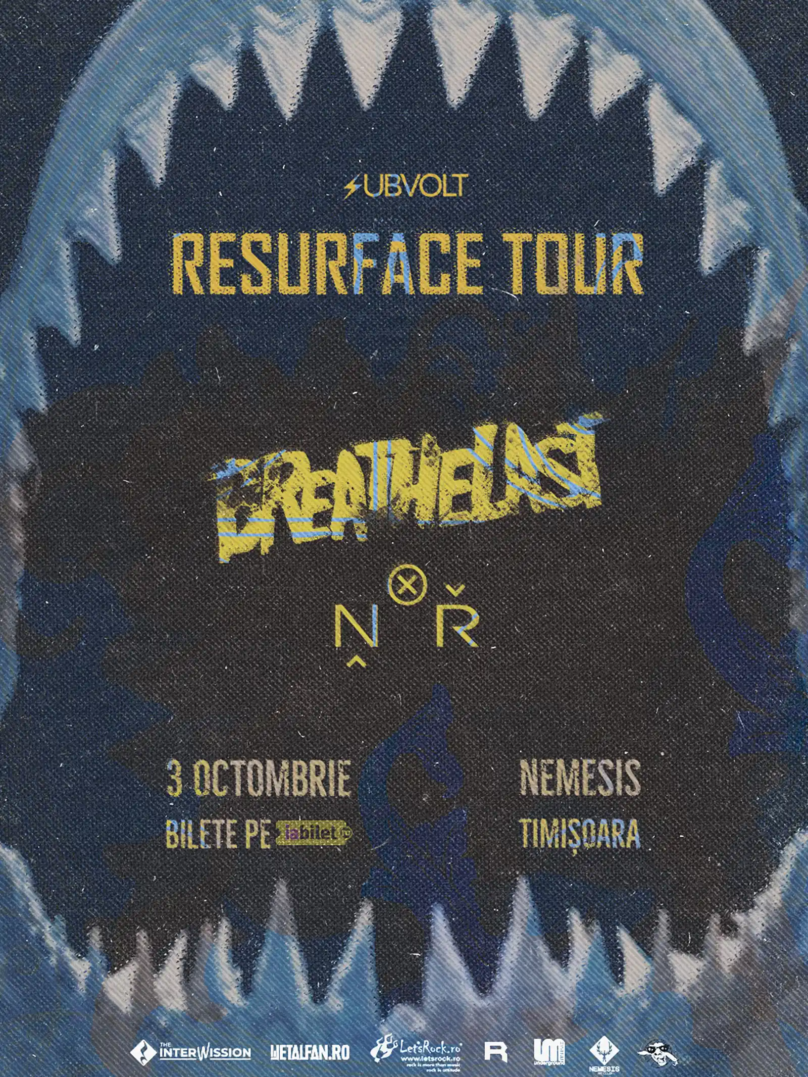 Breathelast și N.O.R. live în Nemesis, Timișoara: program și reguli de acces