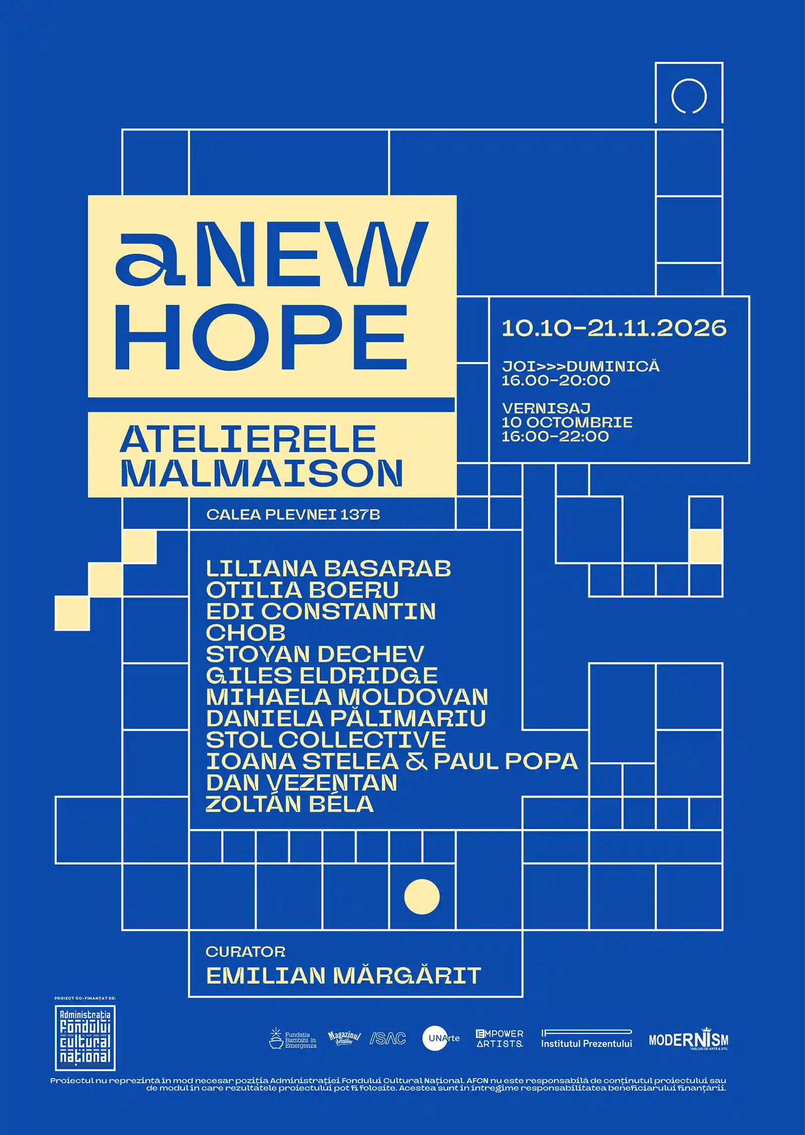 Atelierele Malmaison prezintă a NEW HOPE