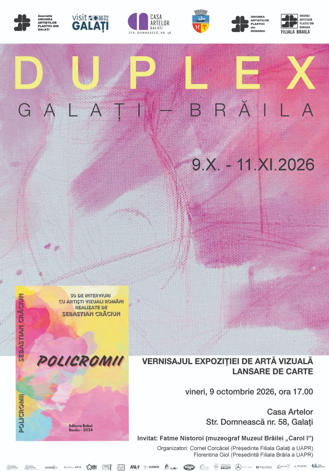 Vernisaj expoziție colectivă „DUPLEX Galați – Brăila”