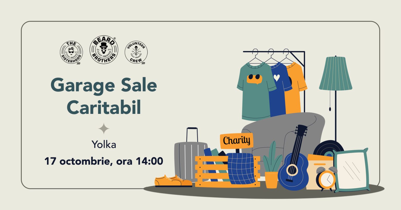 Garage Sale Caritabil @ Yolka, Cluj-Napoca – 17 octombrie