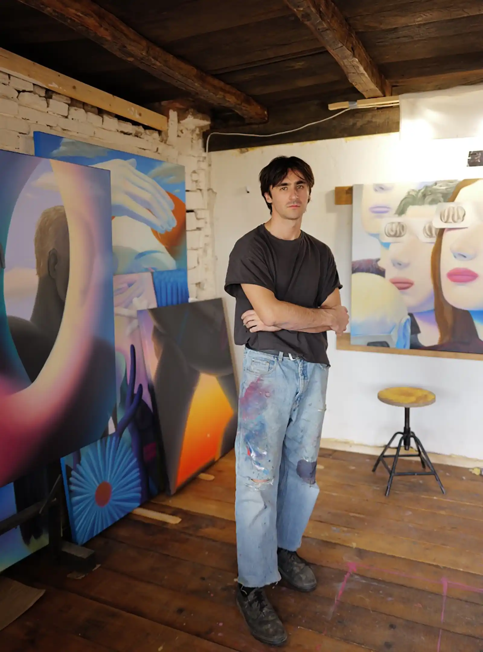 O voce nouă în pictura figurativă contemporană: Lari Rafailă, într-o primă expoziție personală la Mobius Gallery