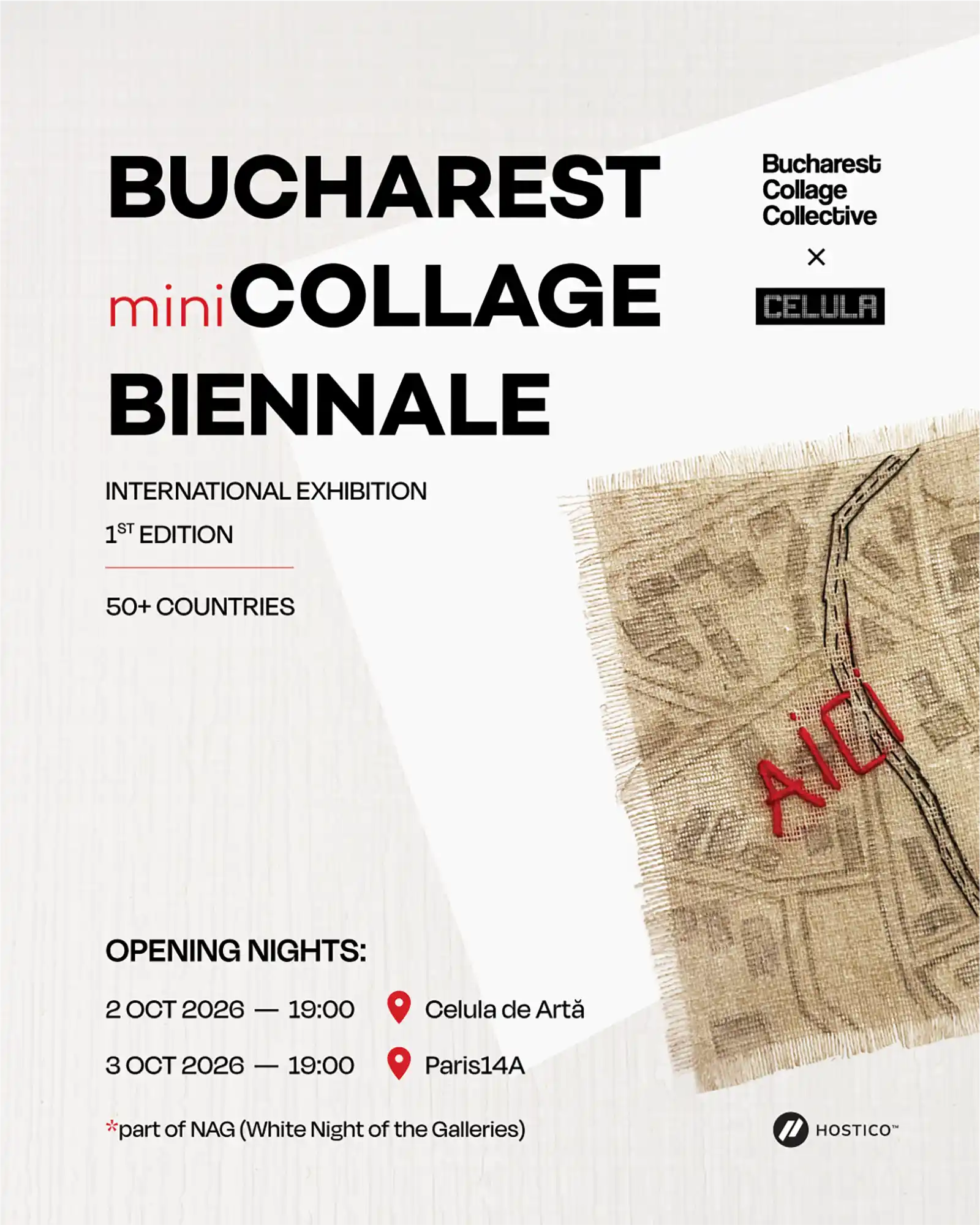 Bucharest miniCOLLAGE Biennale: 202 artiști din Rom&acirc;nia și din străinătate, reuniți la București